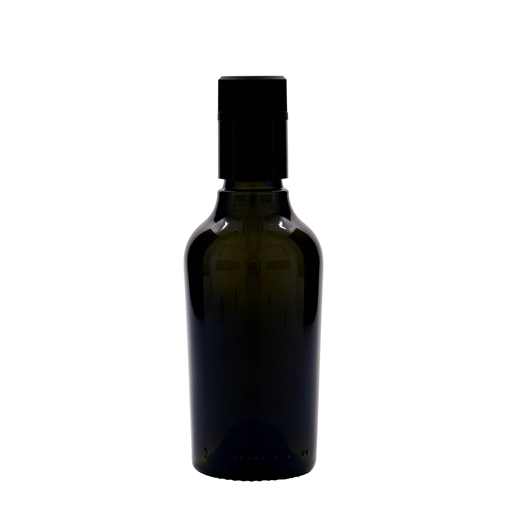 250 ml Vinegar/Oil Bottle ‘Oleum’, Glass, Antique Green, Opening: DOP