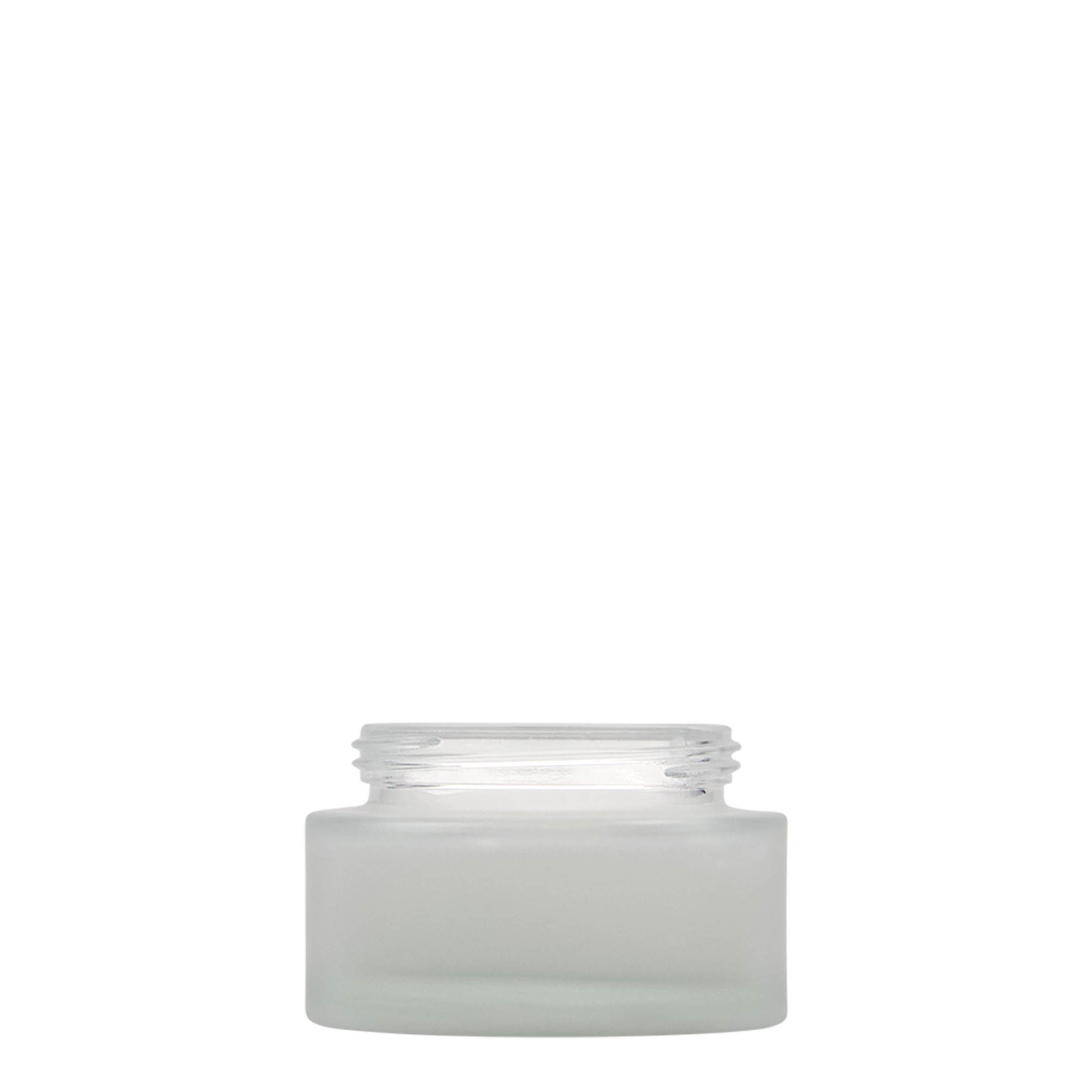 50 ml jar 'Platinum Edition', glass, frosted, opening: screw cap 50 ml jar 'Platinum Edition', glass, frosted, opening: screw cap