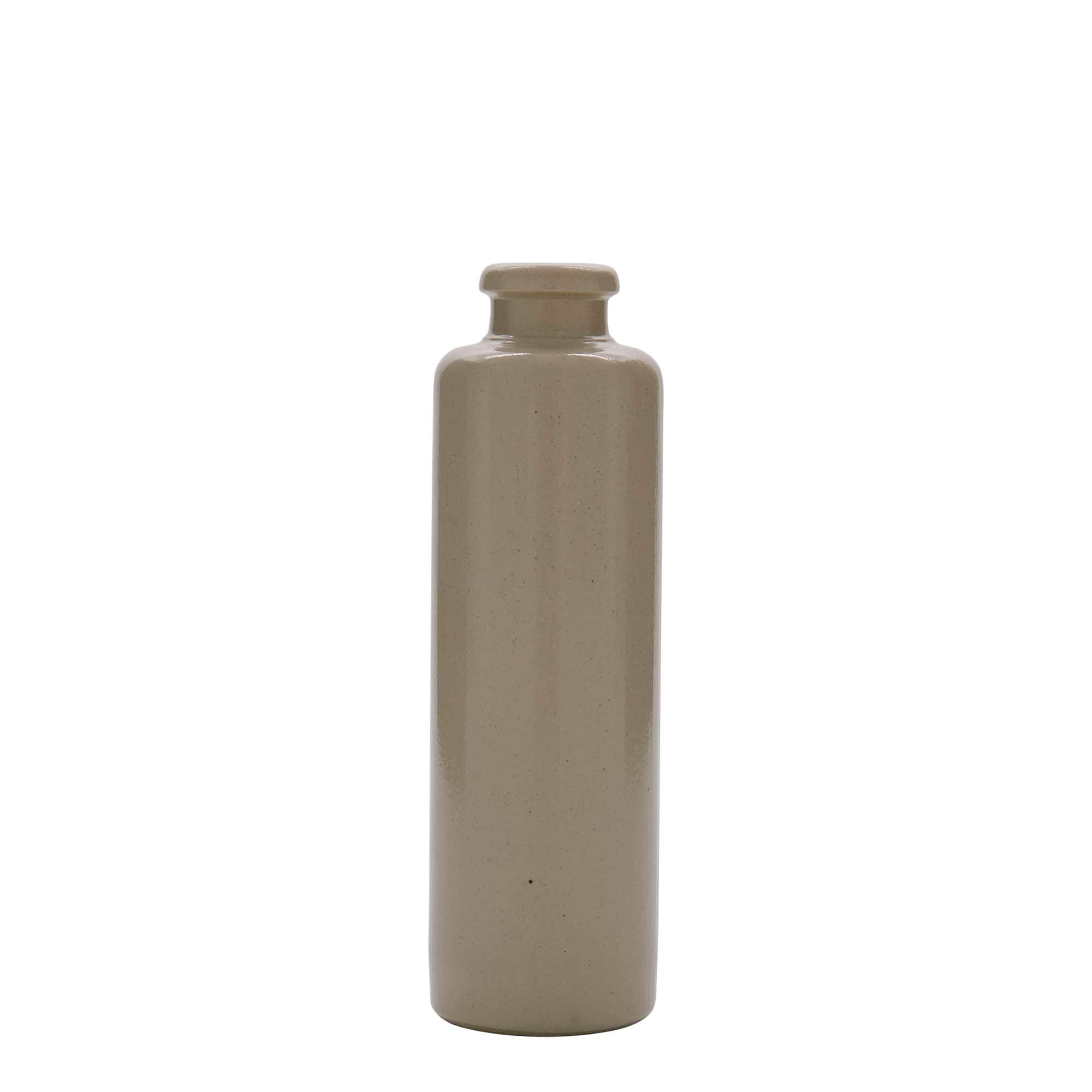 200 ml clay jug, stoneware, beige, opening: cork