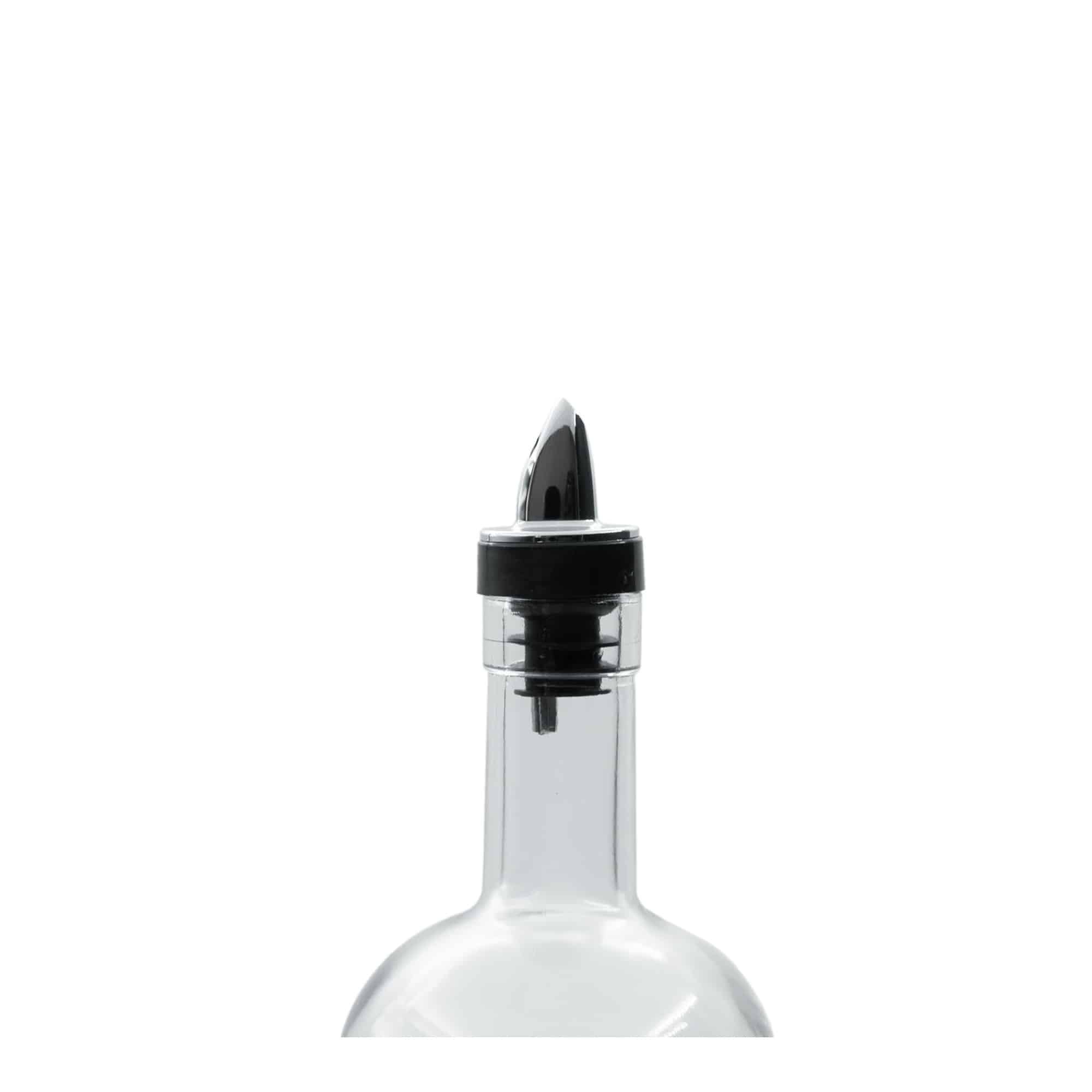 Jet pour spout, PE plastic, silver