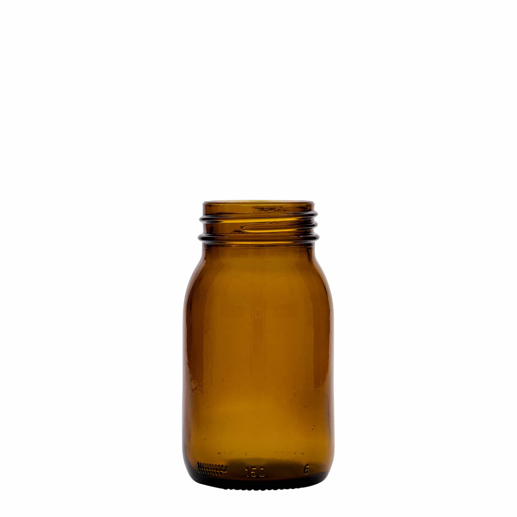 150 ml wide-neck jar, brown, opening: DIN 45