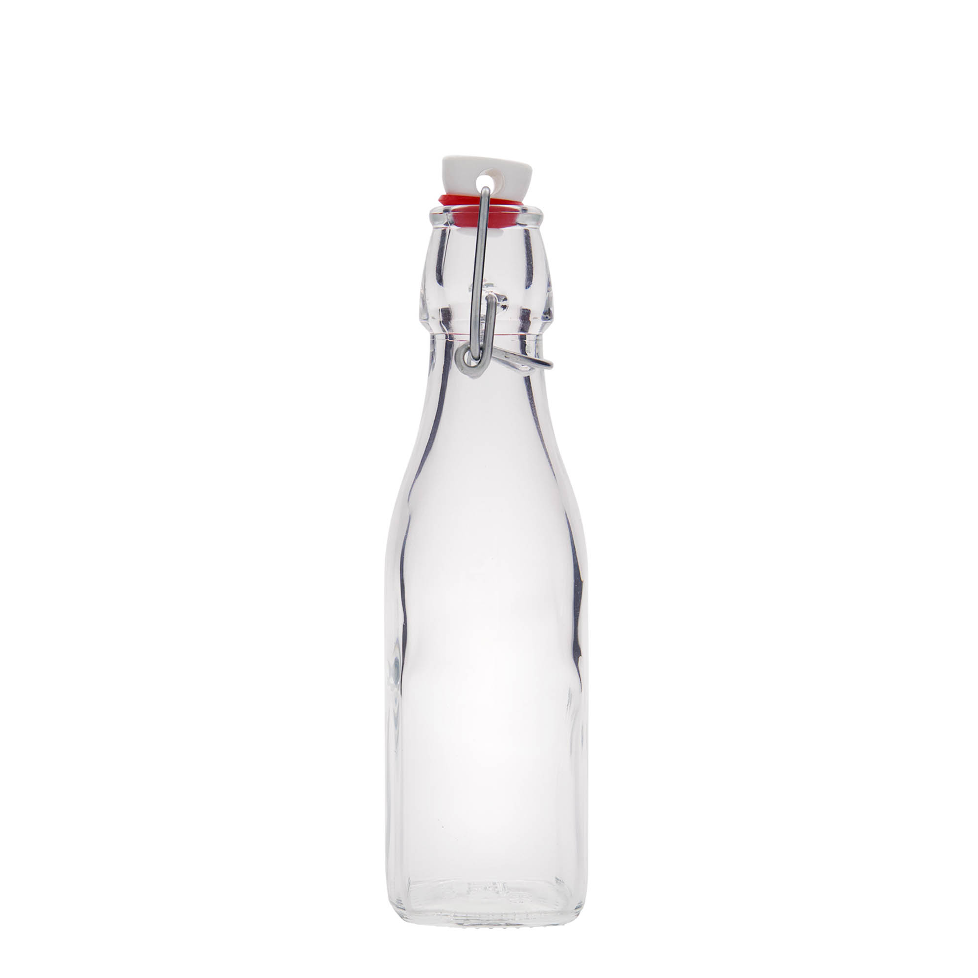 250 ml glass bottle 'Swing, square, opening: swing top closure' 250 ml glass bottle 'Swing, square, opening: swing top closure'