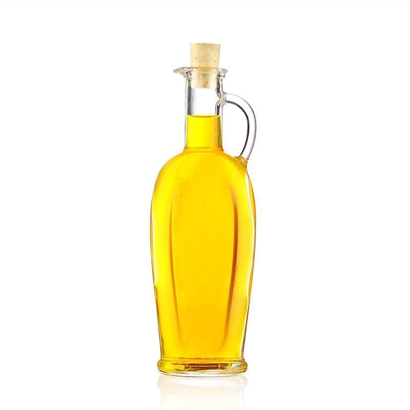 250 ml glass bottle 'Eleganta', oval, opening: cork 250 ml glass bottle 'Eleganta', oval, opening: cork