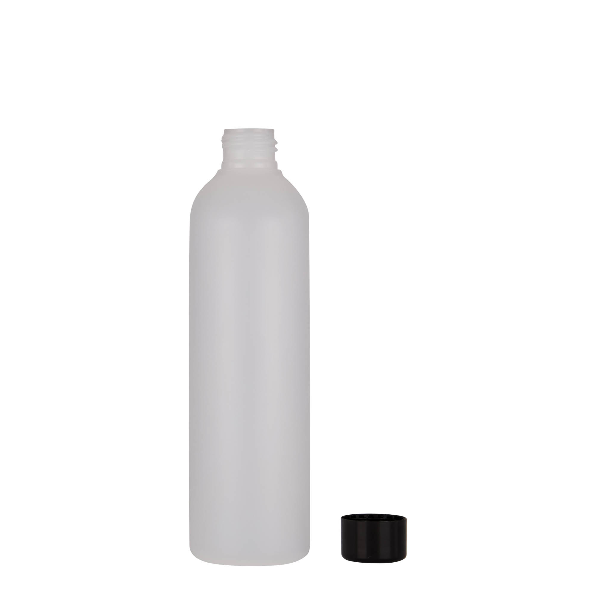 250 ml plastic bottle 'Tuffy', HDPE, natural, opening: 24/410 250 ml plastic bottle 'Tuffy', HDPE, natural, opening: 24/410