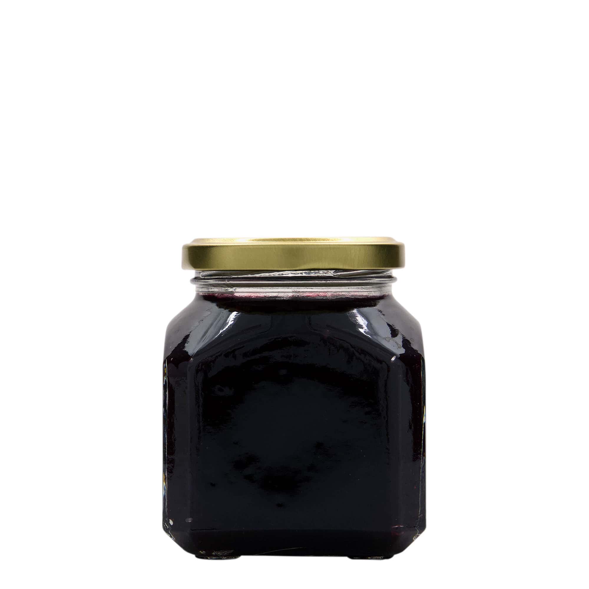 314 ml square glass 'Milan', opening: Twist-Off (TO 63)