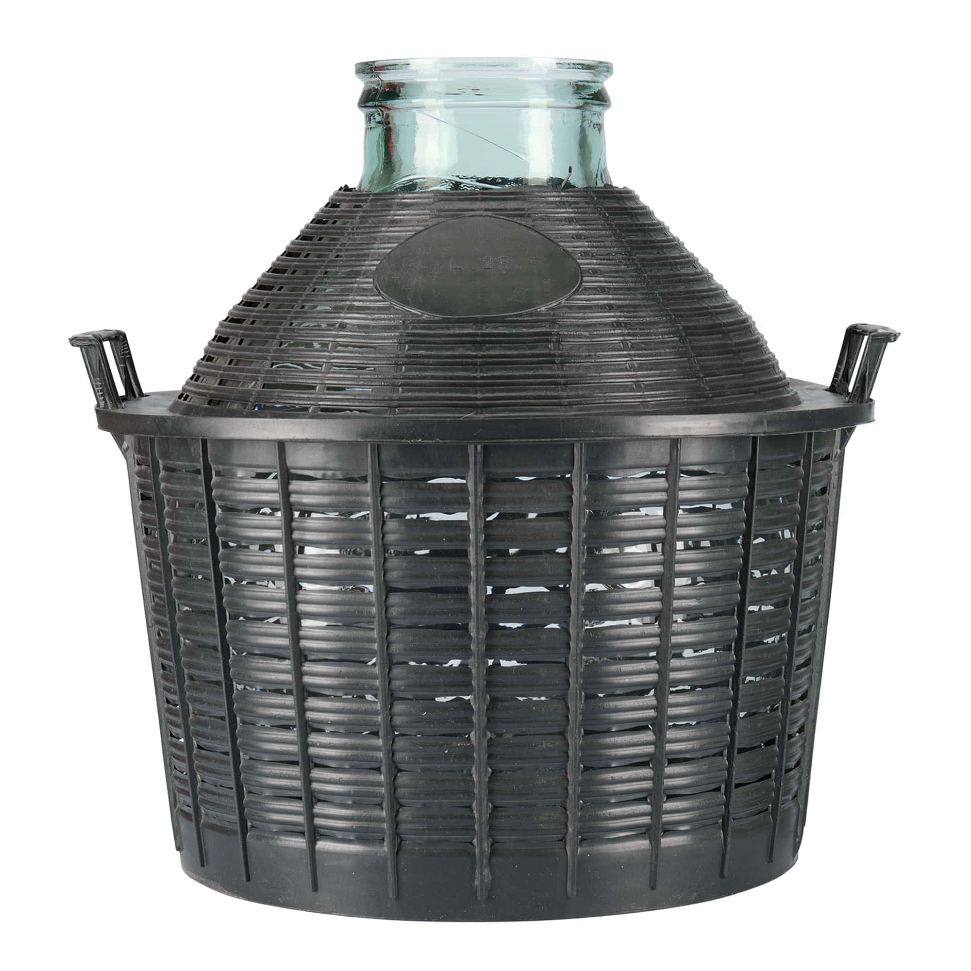25 l balloon bottle wide neck, glass, opening: slip lid