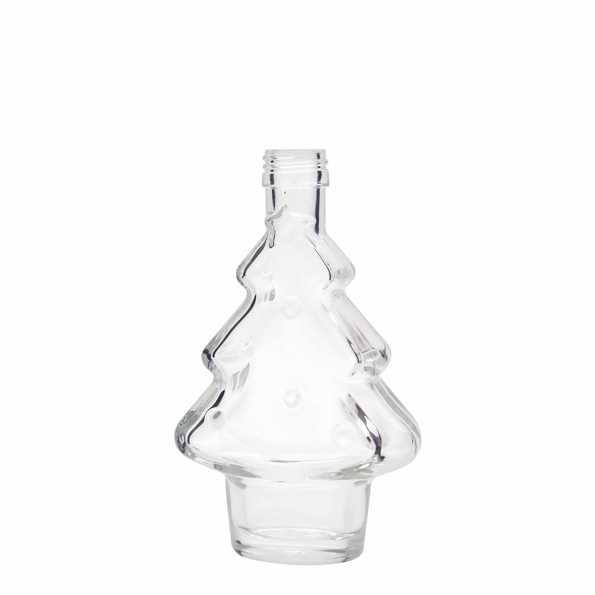 200 ml glass bottle 'Christmas tree', opening: PP 28 200 ml glass bottle 'Christmas tree', opening: PP 28