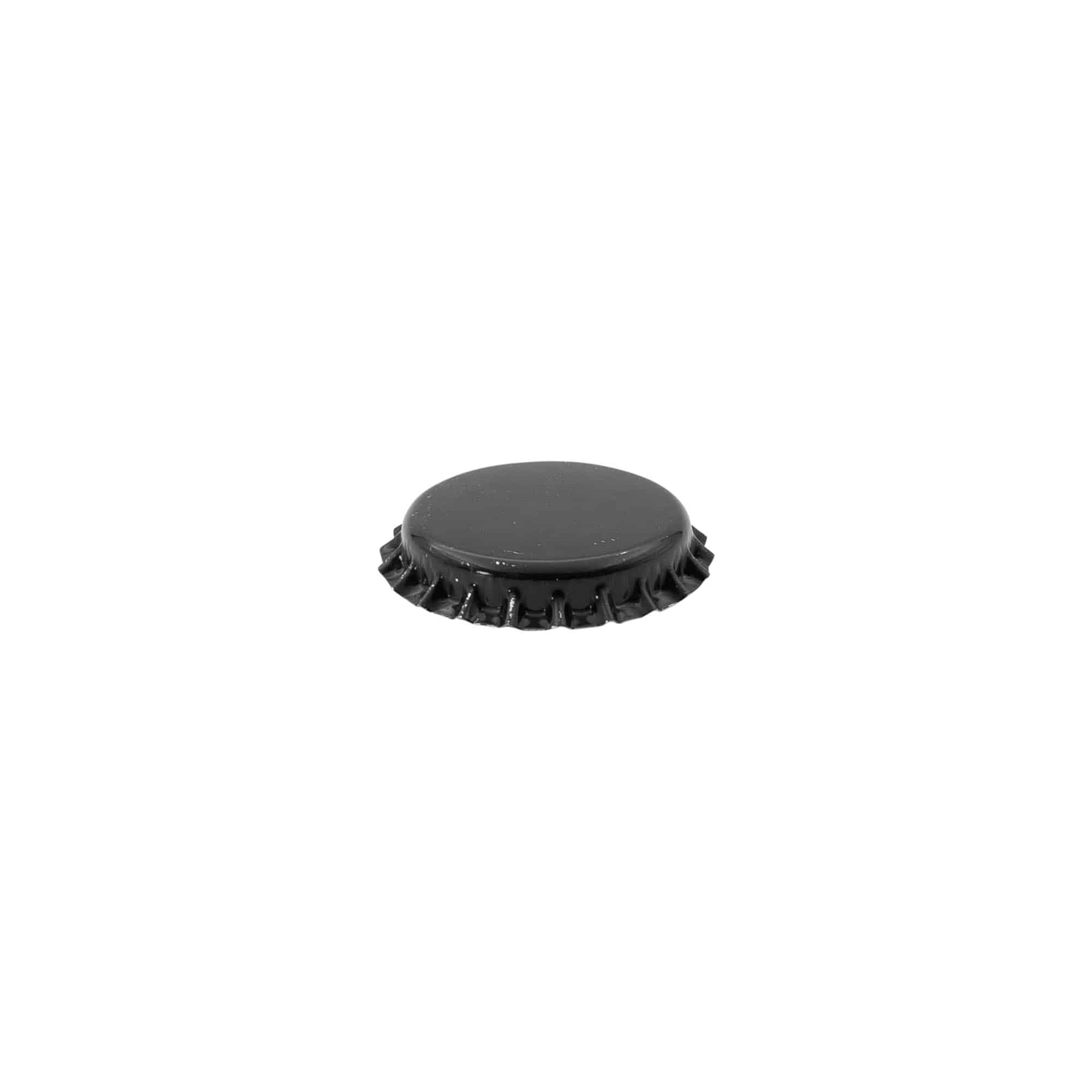 Crown caps 26 mm, metal, black