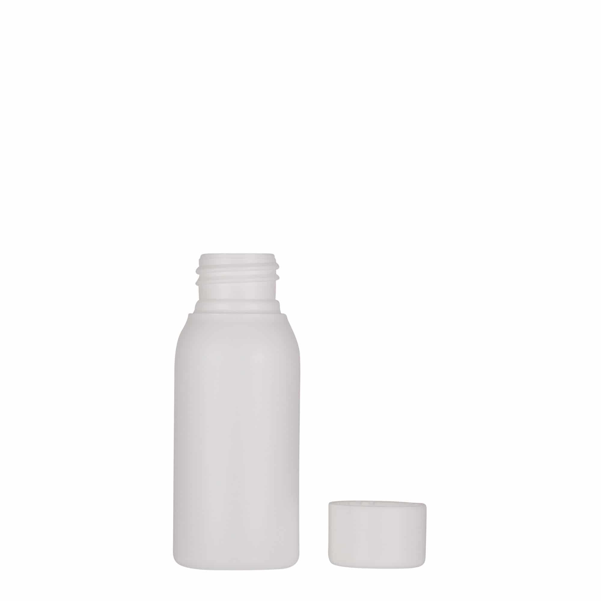 50 ml plastic bottle 'Tuffy', HDPE, white, closure: GPI 24/410