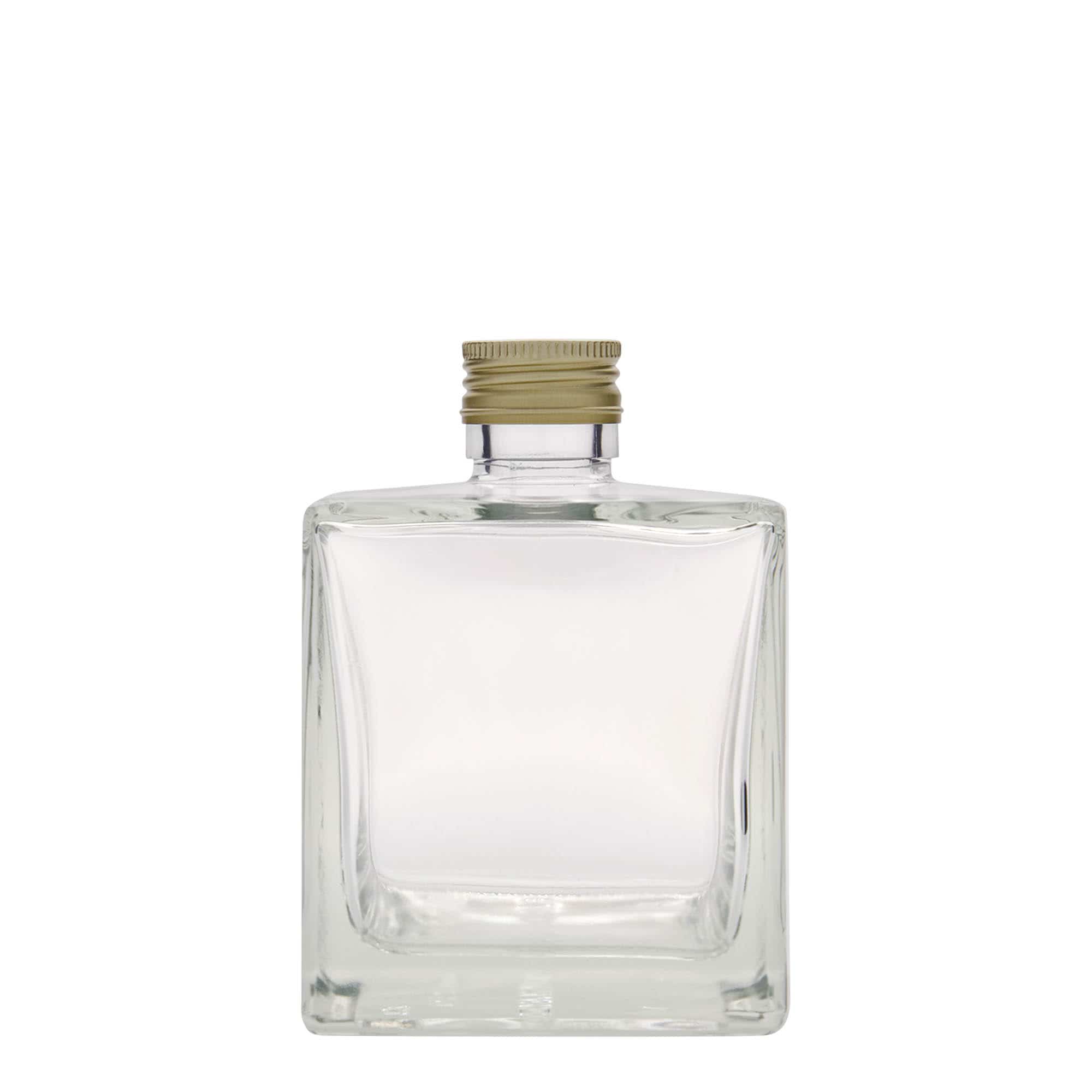 500 ml glass bottle 'Cube', square, closure: PP 31,5