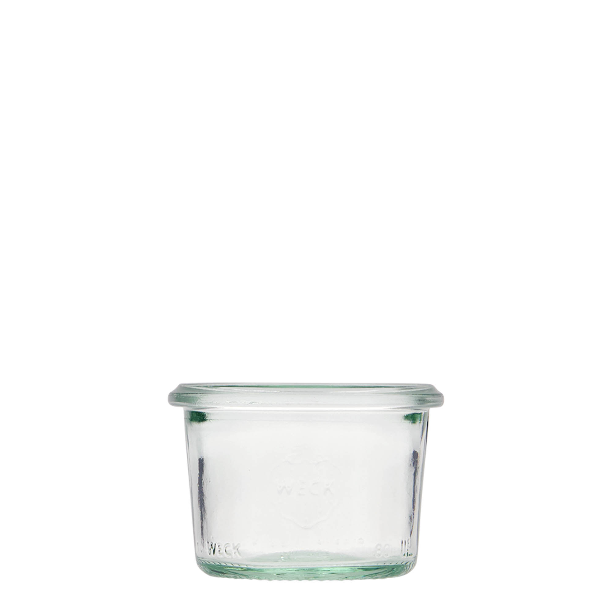12x 80 ml WECK inverted jar with glass lid RR 60