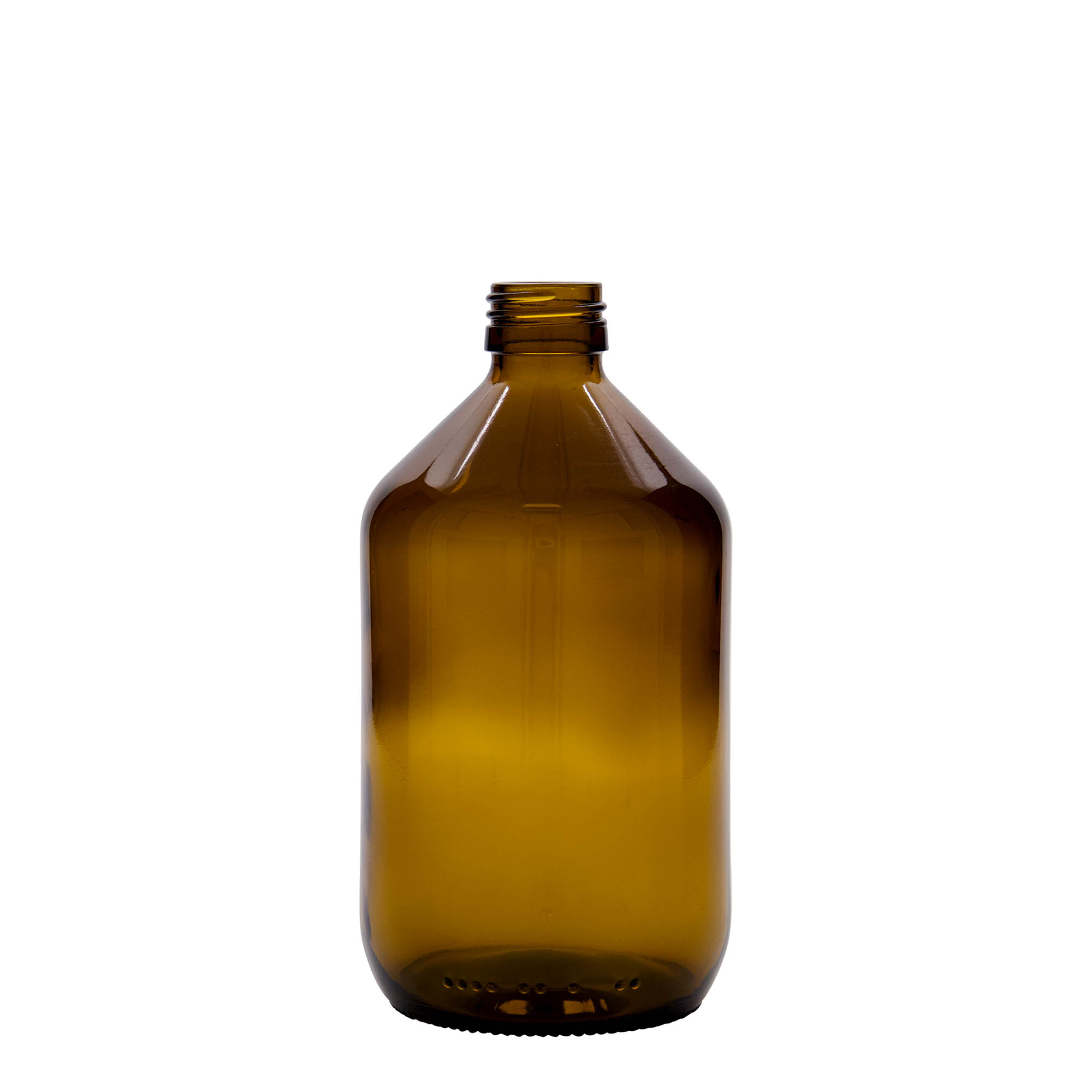 500 ml medical bottle, brown, glass, opening: PP 28