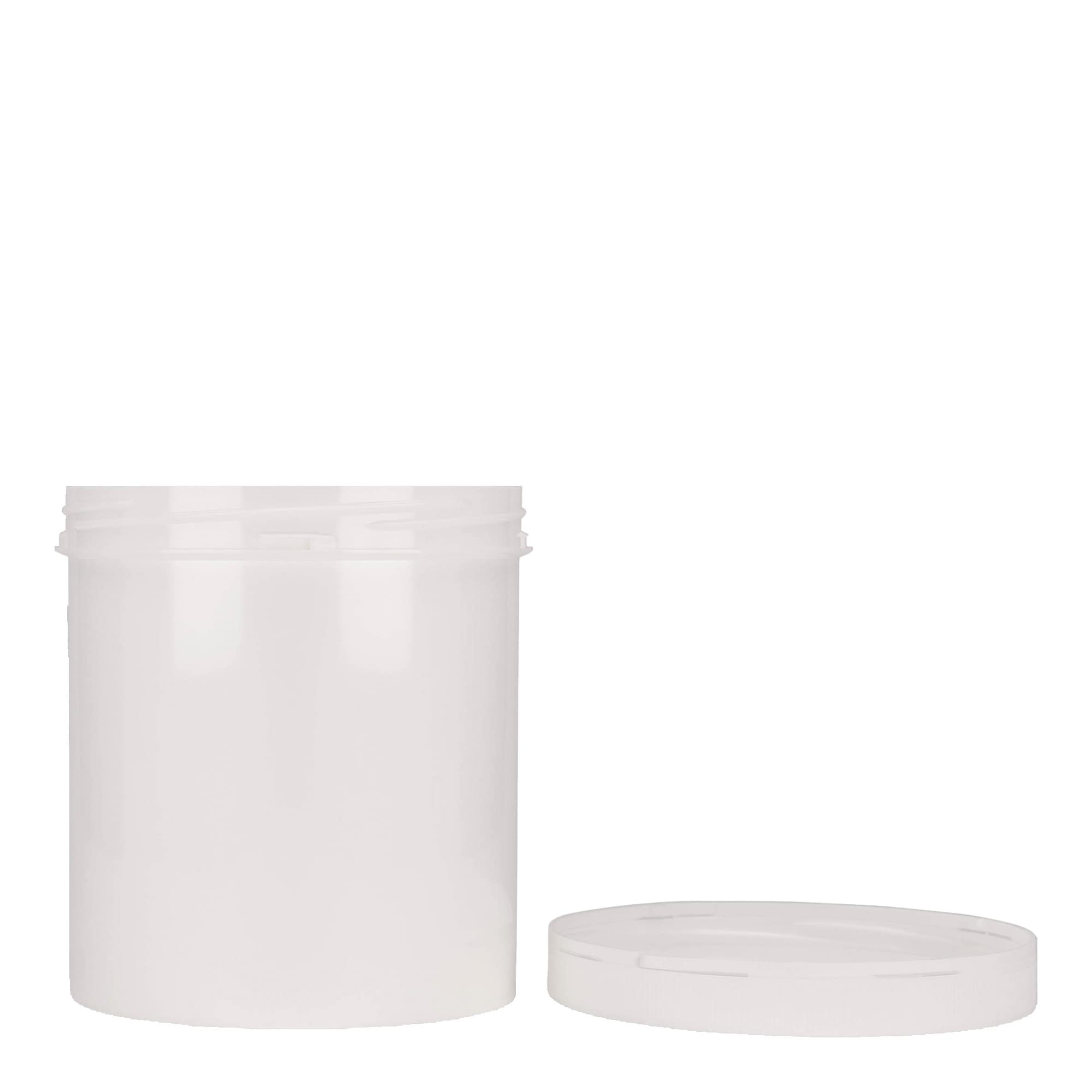 1,000 ml plastic container 'Securilock', PP, white, opening: screw cap