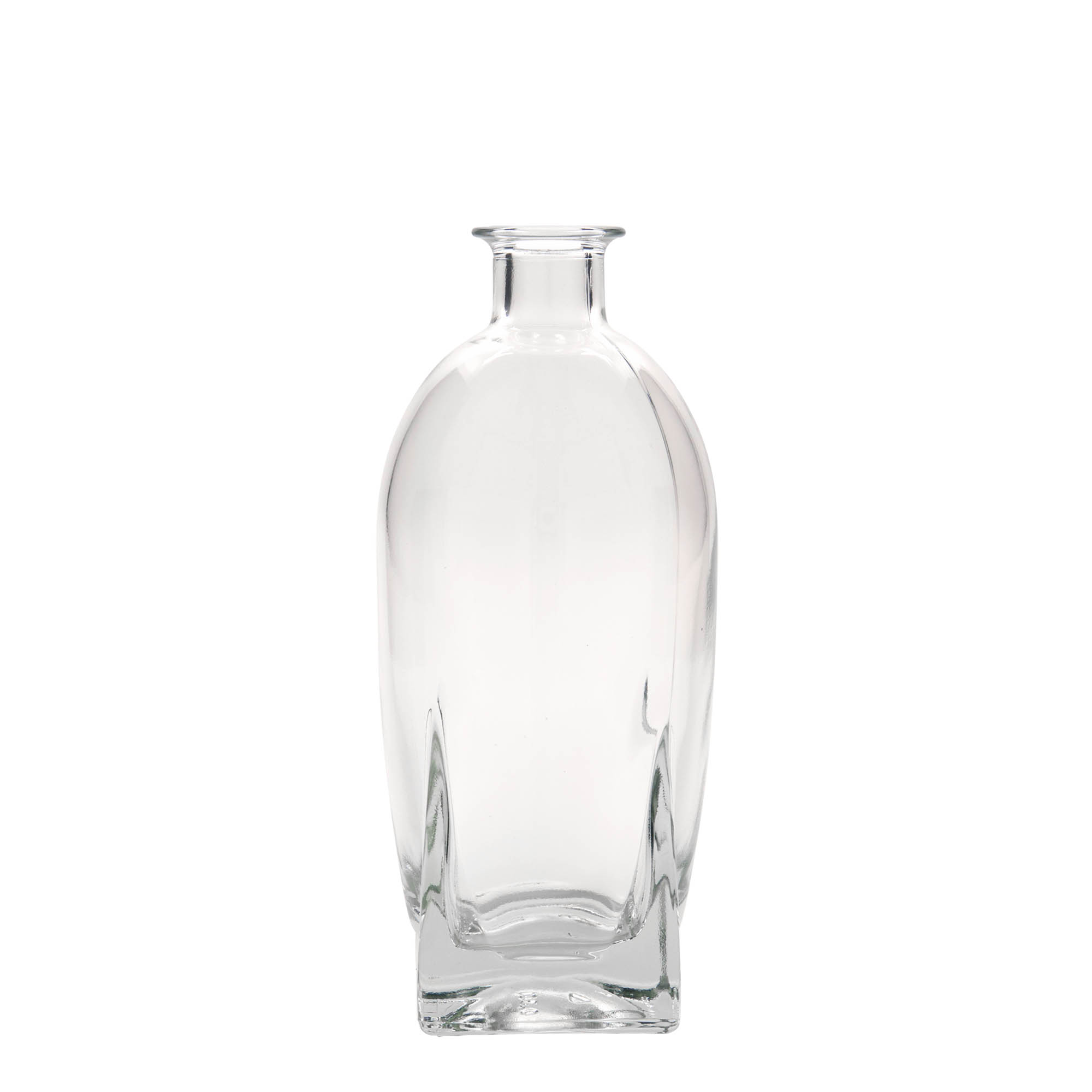 500 ml glass bottle 'Zino', square, opening: cork