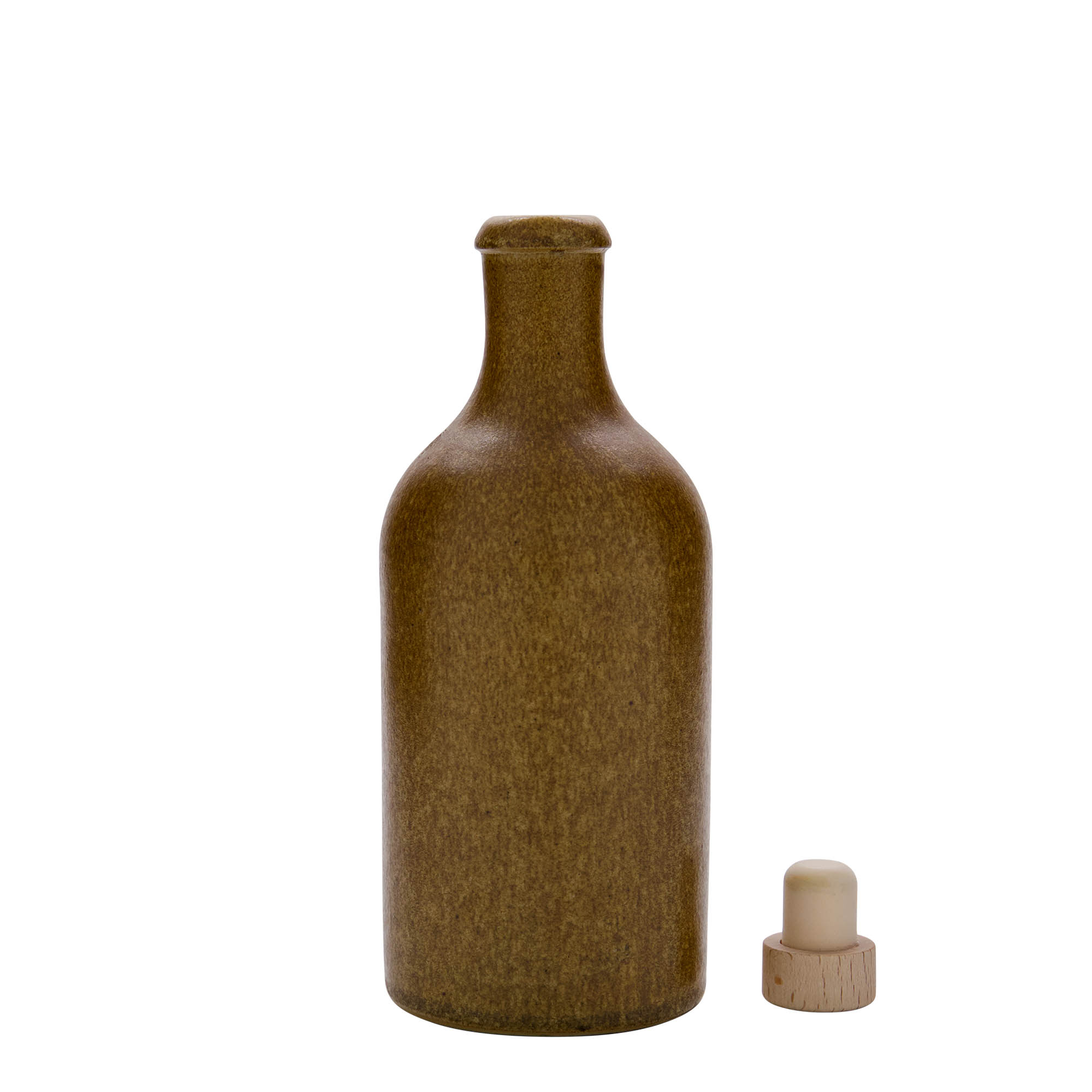 500 ml clay jug, stoneware, brown-crystal, opening: cork 500 ml clay jug, stoneware, brown-crystal, opening: cork