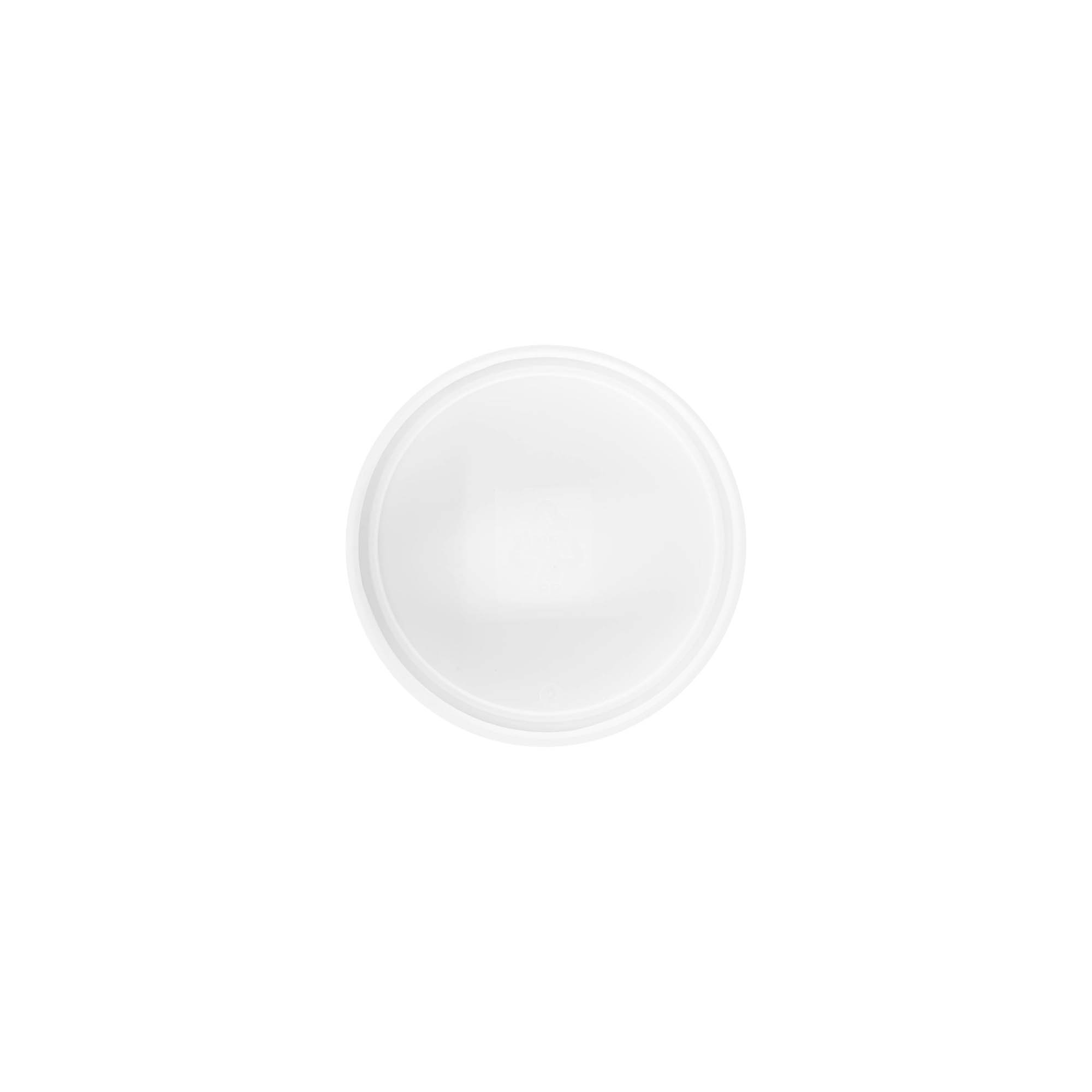 Screw cap 'White Line' 60ml, PP plastic, white Screw cap 'White Line' 60ml, PP plastic, white