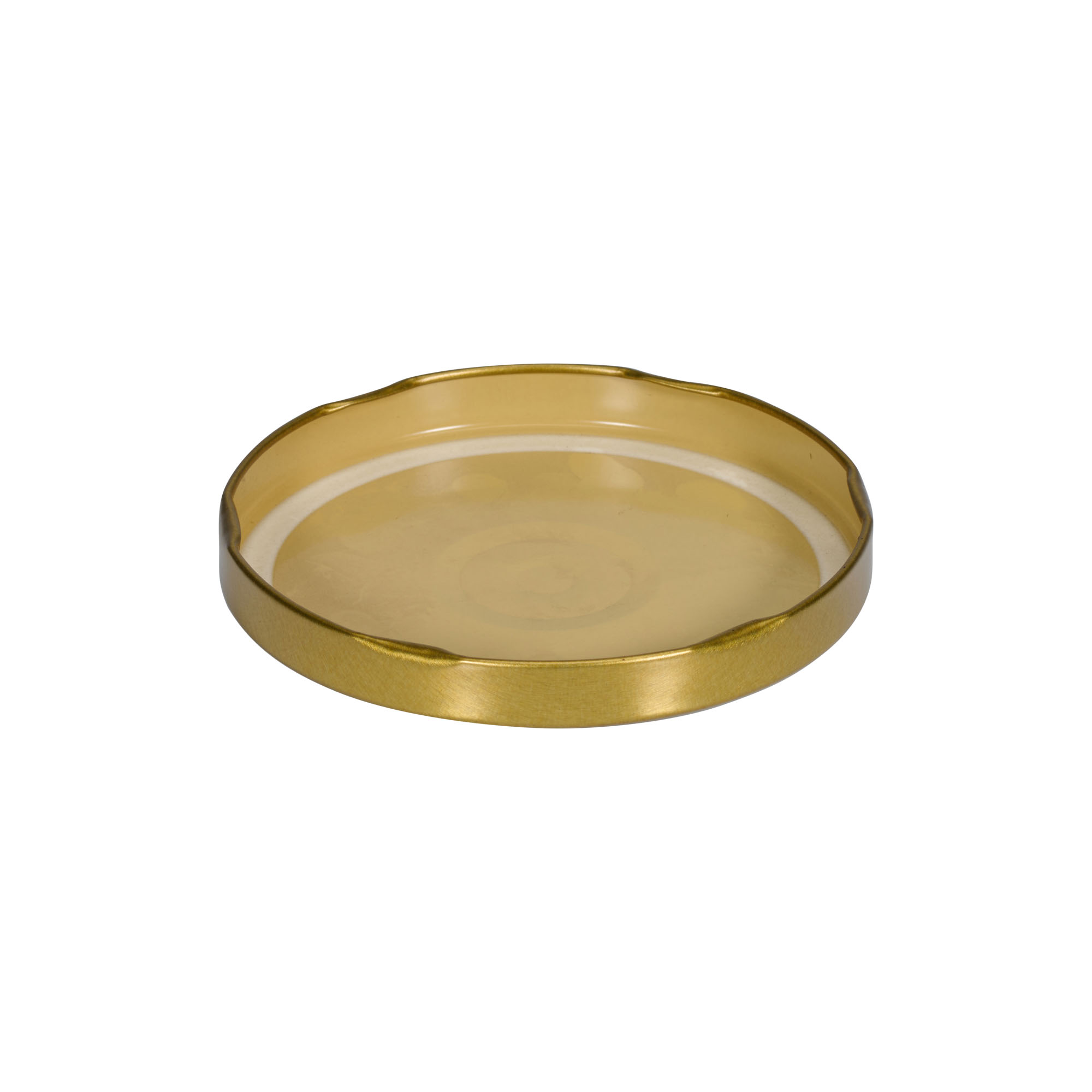 Twist-off lid, tinplate, gold, for opening: TO 100