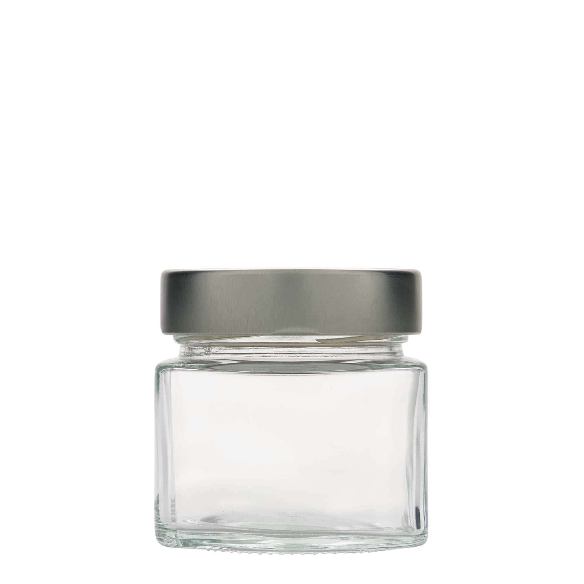 212 ml square glass 'Kimba', opening: Extra-Deep-Twist-Off (EDTO 70)