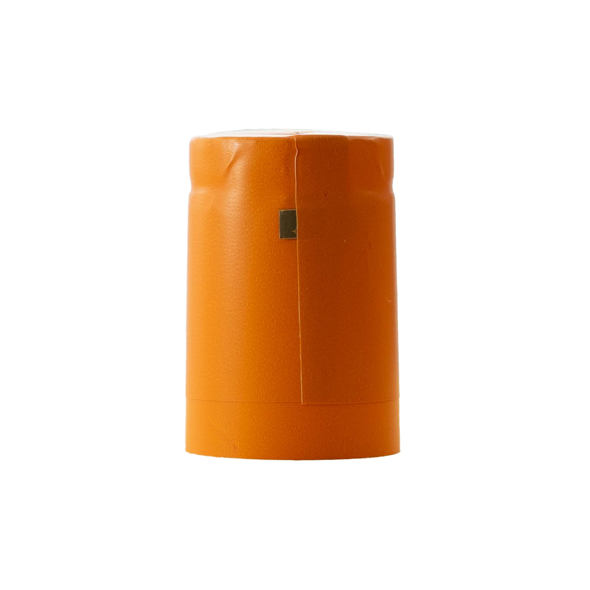 Shrink capsule 32x41, PVC plastic, orange Shrink capsule 32x41, PVC plastic, orange