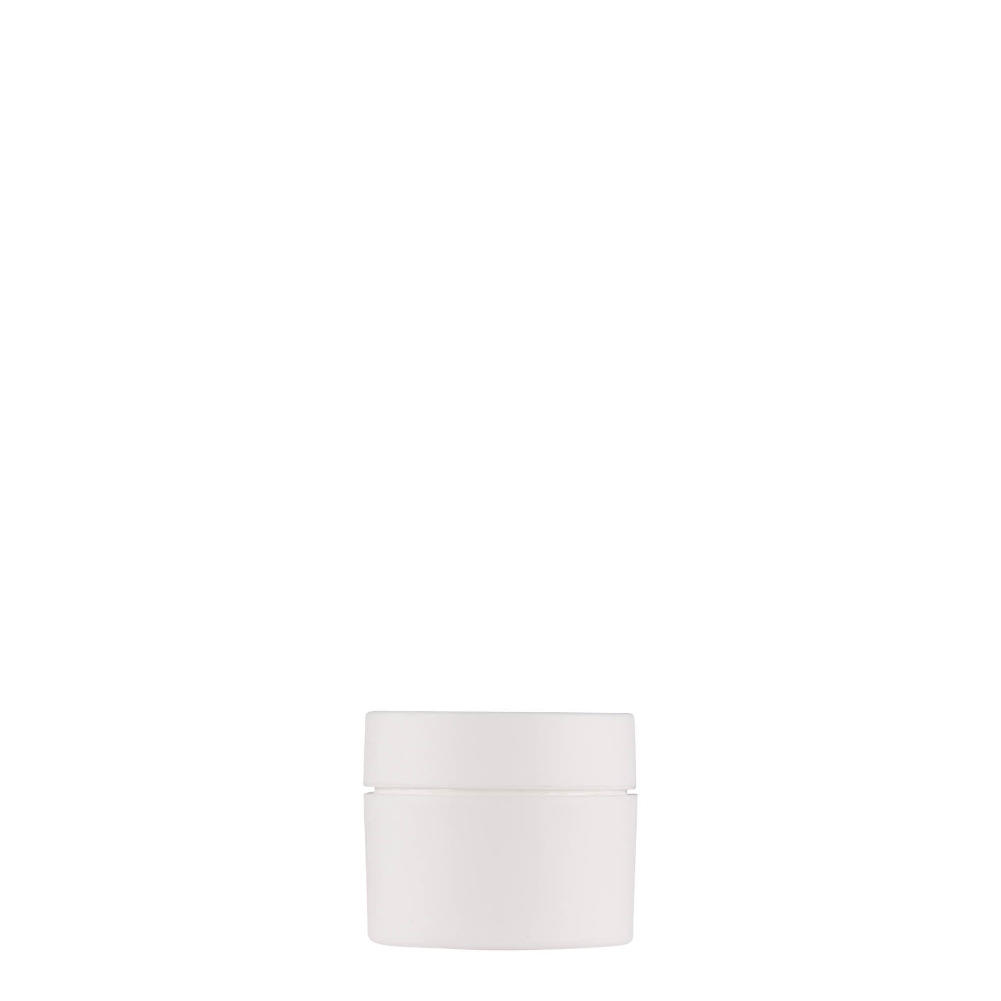 5 ml plastic jar 'Antonella', PP, white, opening: screw cap