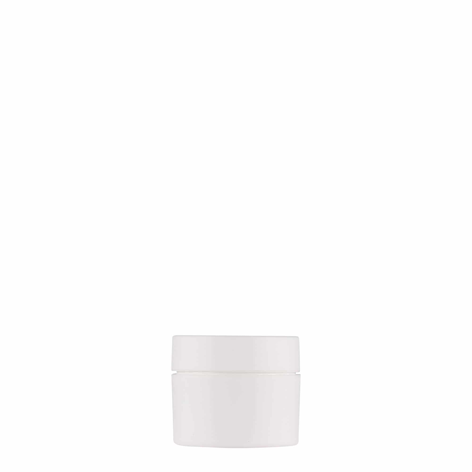 5 ml plastic jar 'Antonella', PP, white, opening: screw cap
