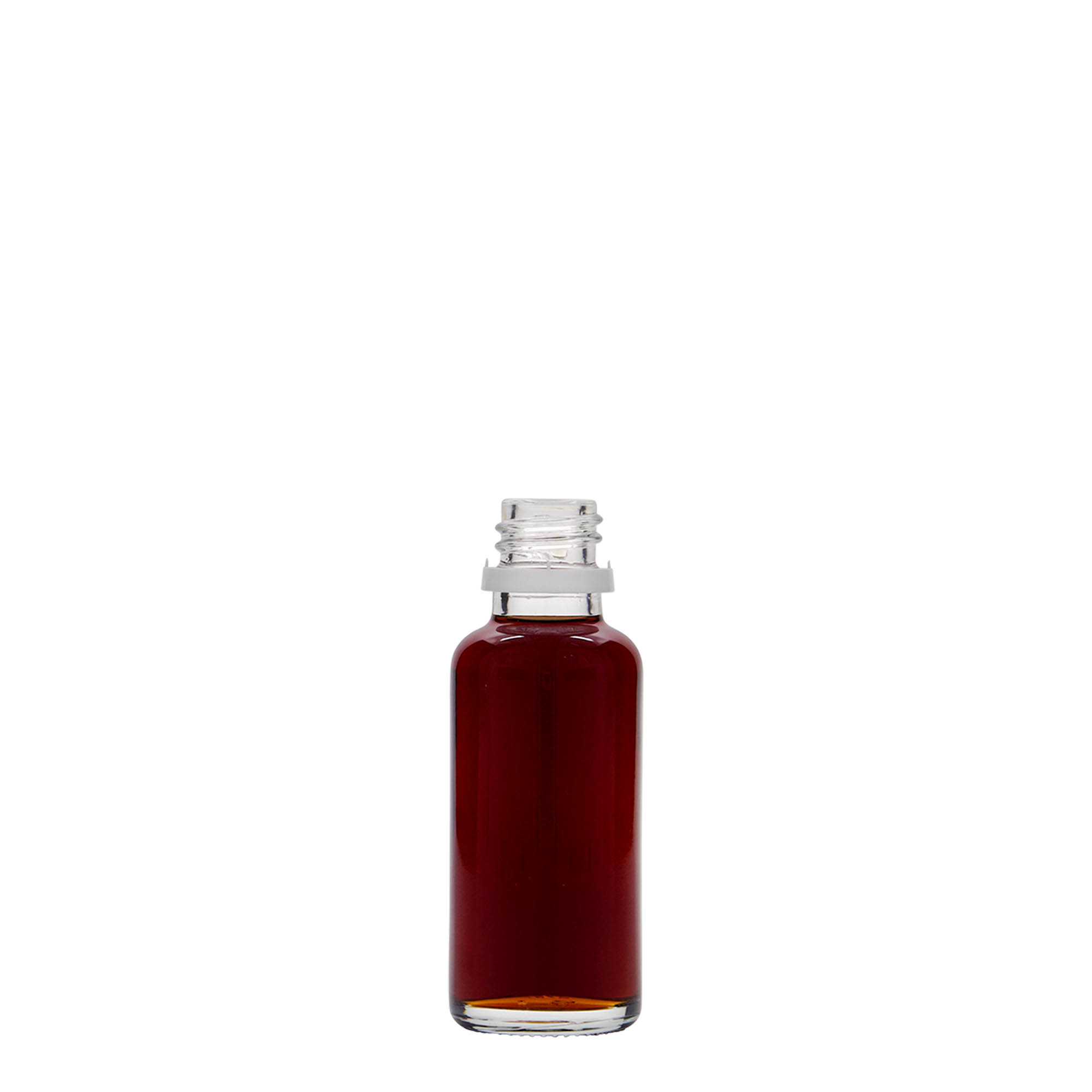 30 ml medicine bottle, glass, opening: DIN 18