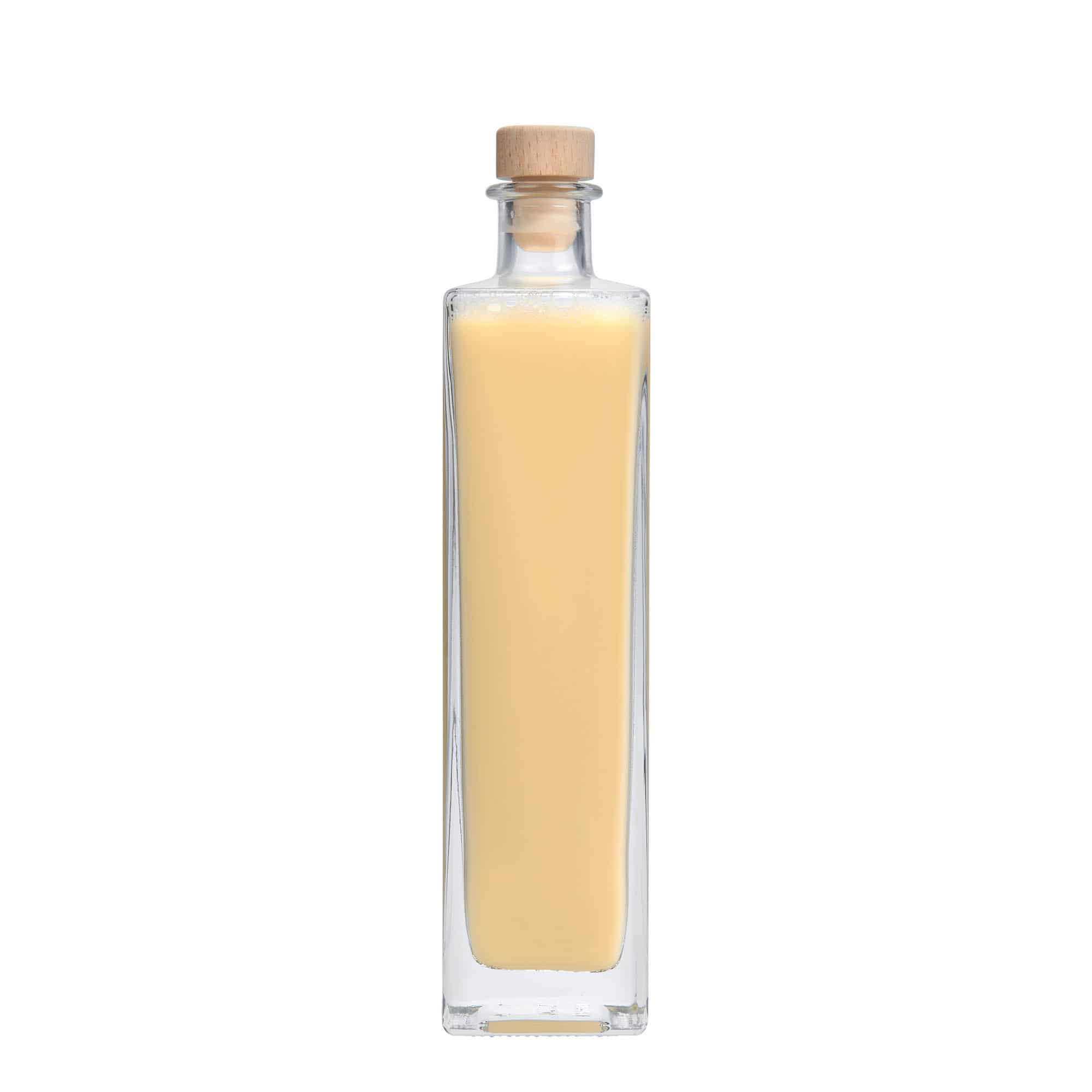 500 ml glass bottle 'Rafaello', square, opening: cork