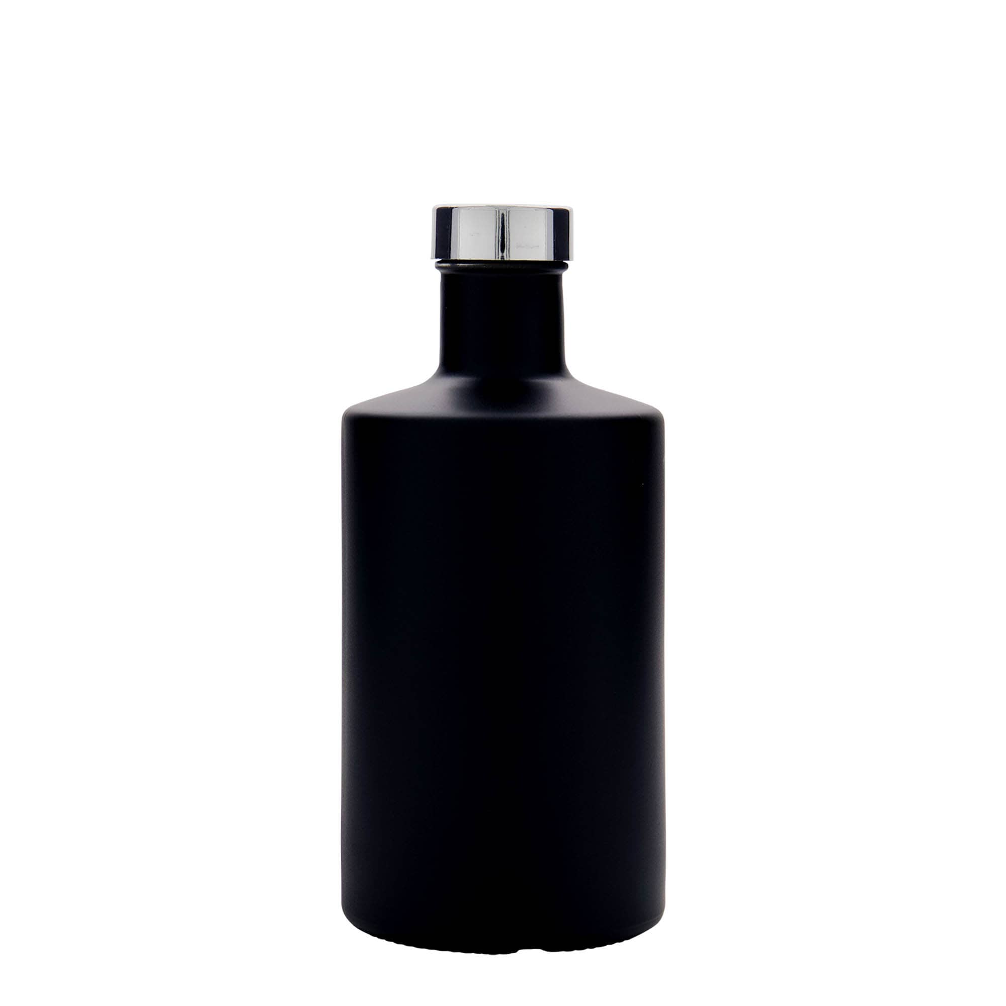 500 ml glass bottle 'Caroline', black, opening: GPI 33