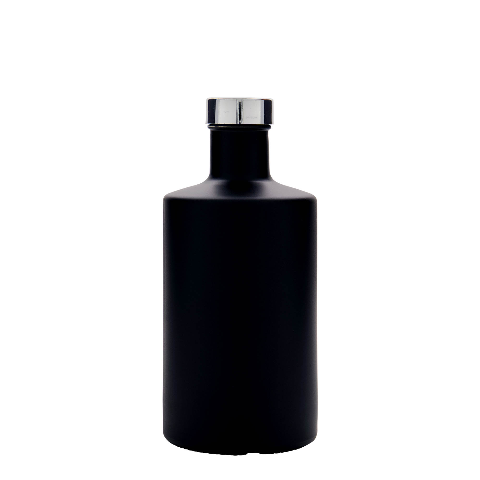500 ml glass bottle 'Caroline', black, opening: GPI 33 500 ml glass bottle 'Caroline', black, opening: GPI 33