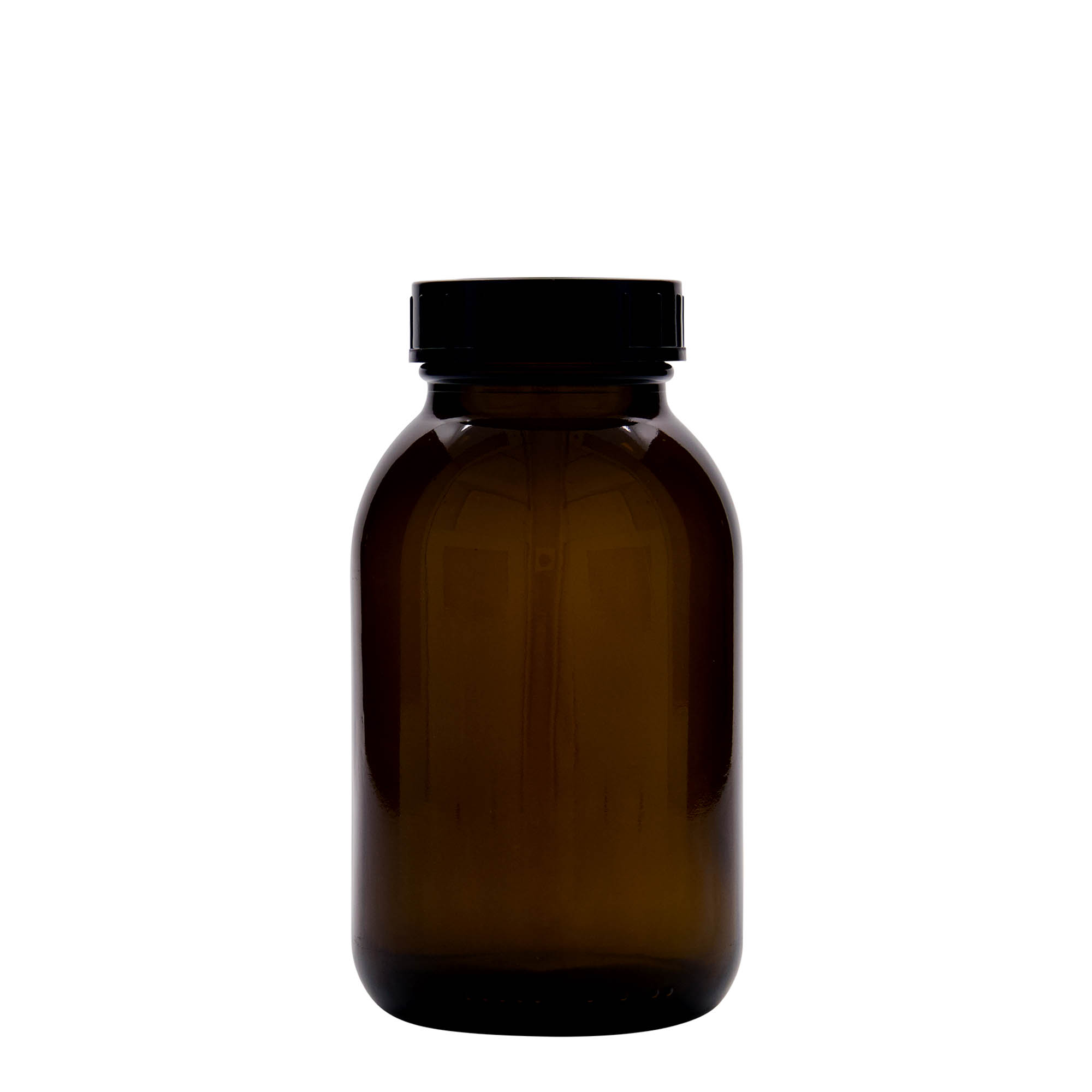 500 ml wide-neck jar, brown, opening: DIN 55
