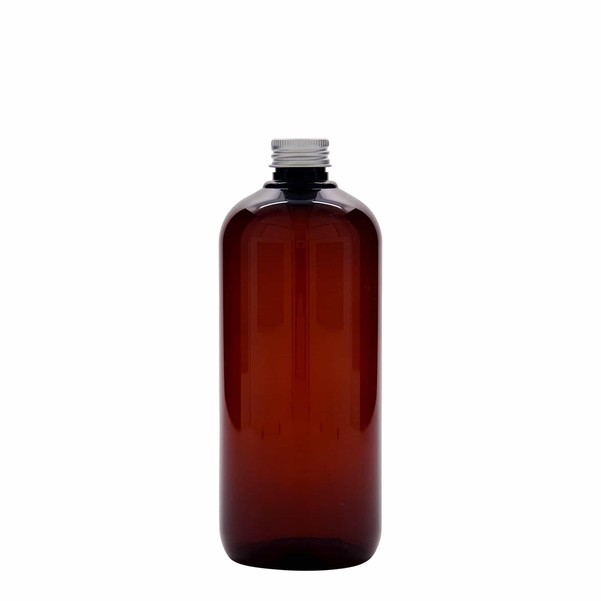 500 ml recycled plastic bottle 'Victor's Best', PCR, brown, closure: GPI 24/410
