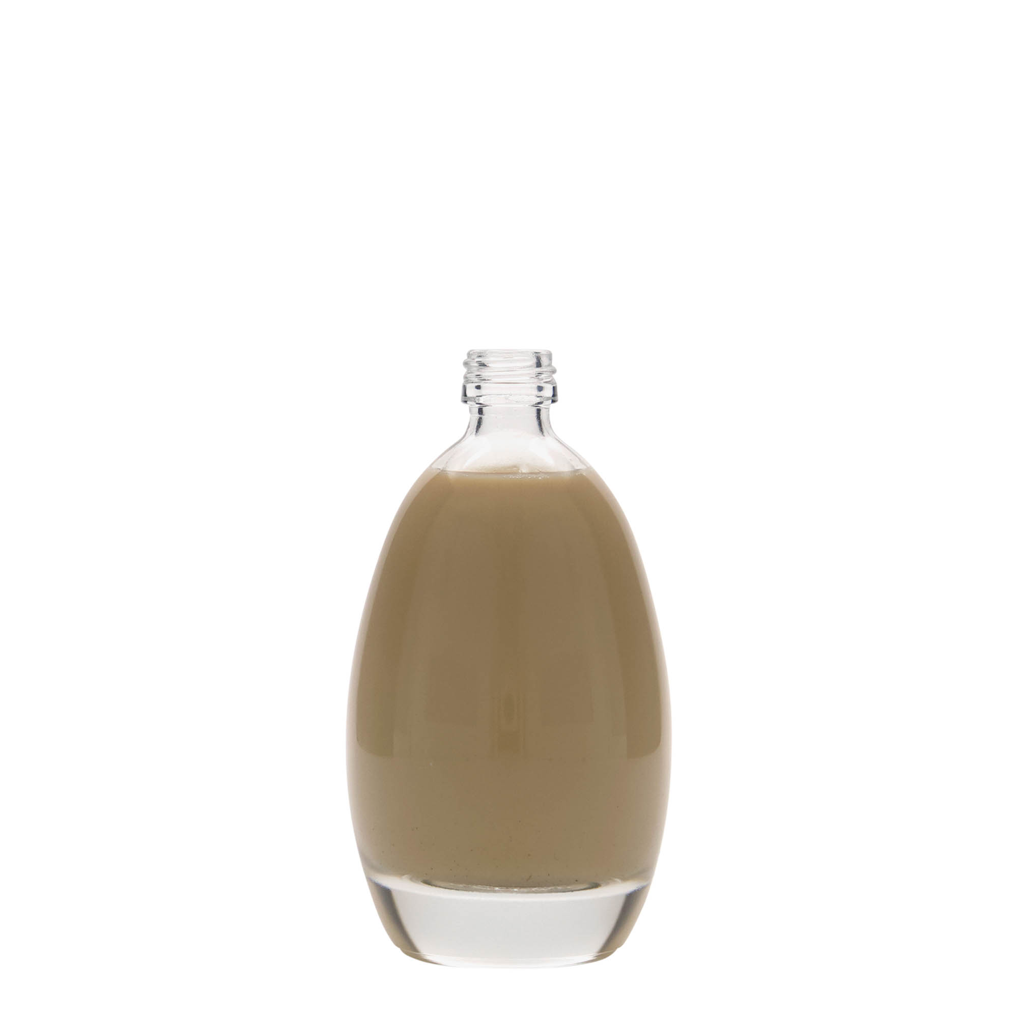 100 ml glass bottle 'Egg', opening: PP 18