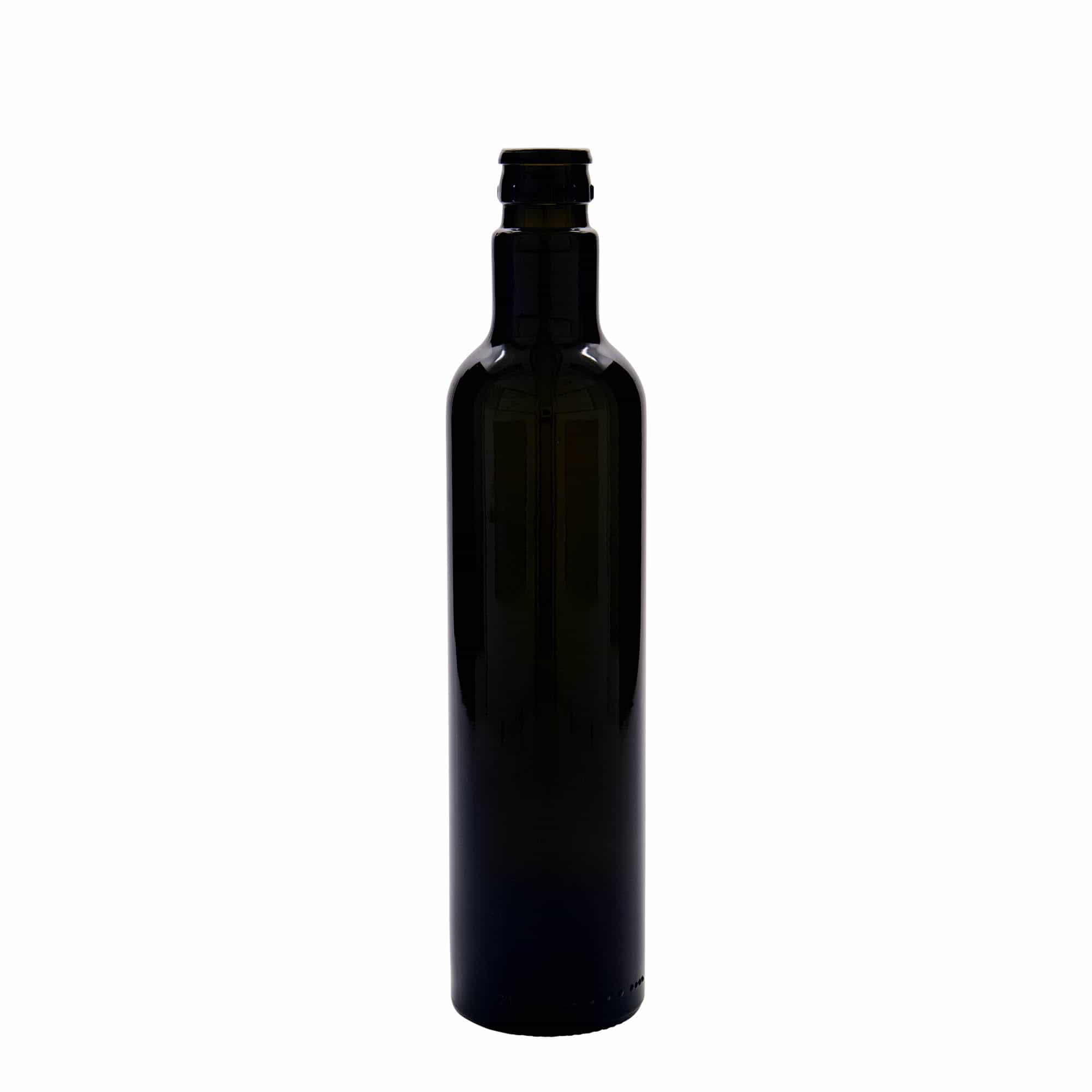 500 ml vinegar/oil bottle 'Willy New', glass, antique green, spout: DOP