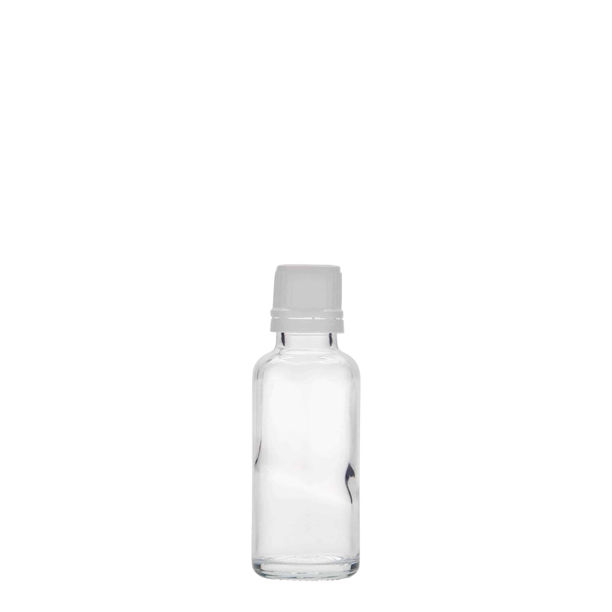 30 ml medicine bottle, glass, opening: DIN 18