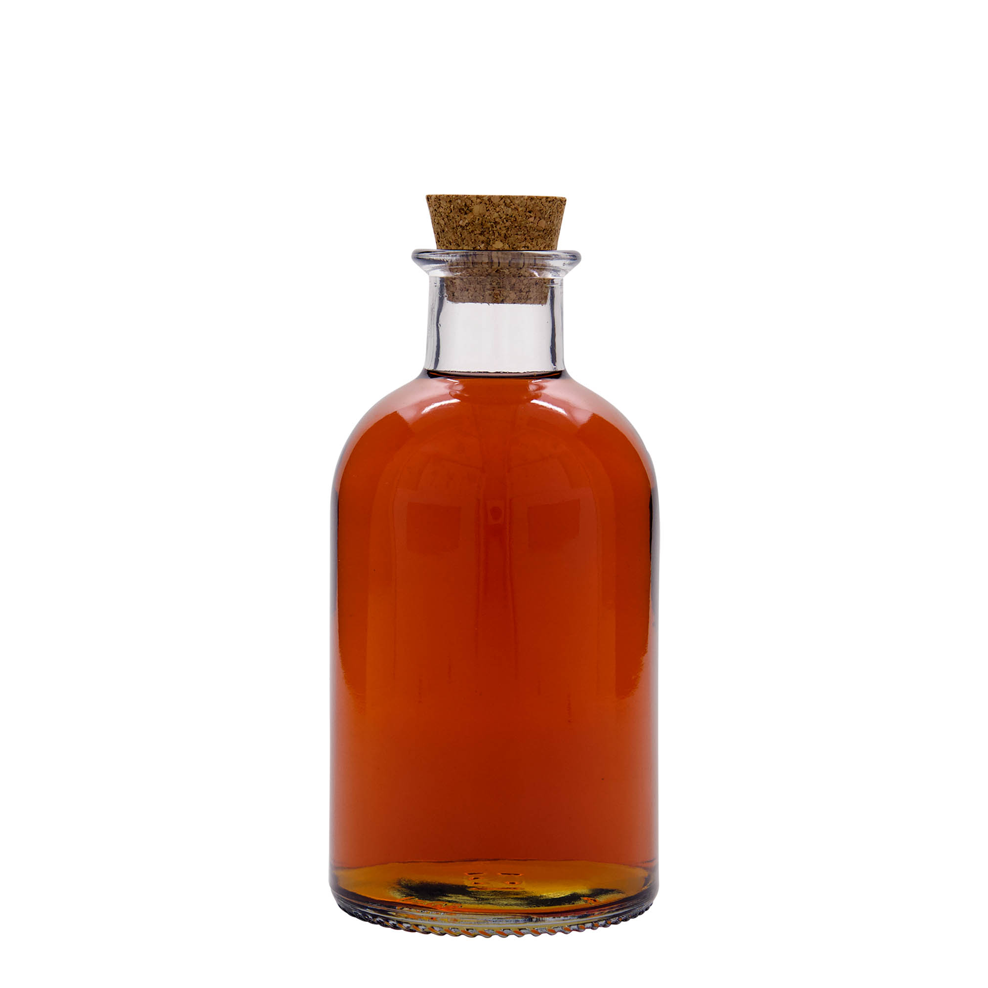 500 ml glass bottle apothecary 'Italia', opening: cork 500 ml glass bottle apothecary 'Italia', opening: cork