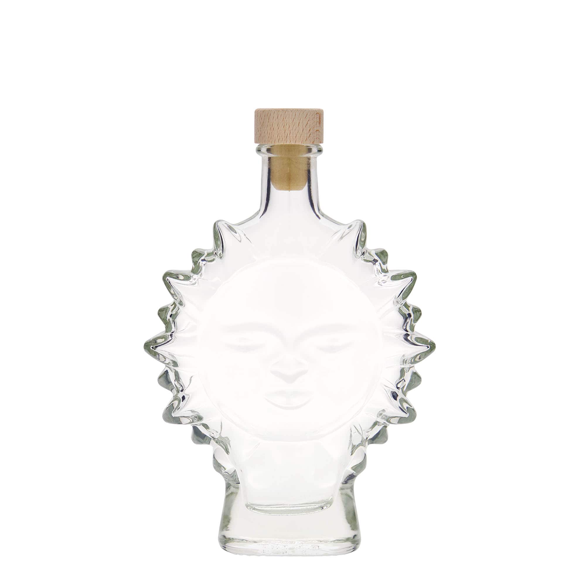 200 ml glass bottle 'Sun', opening: cork