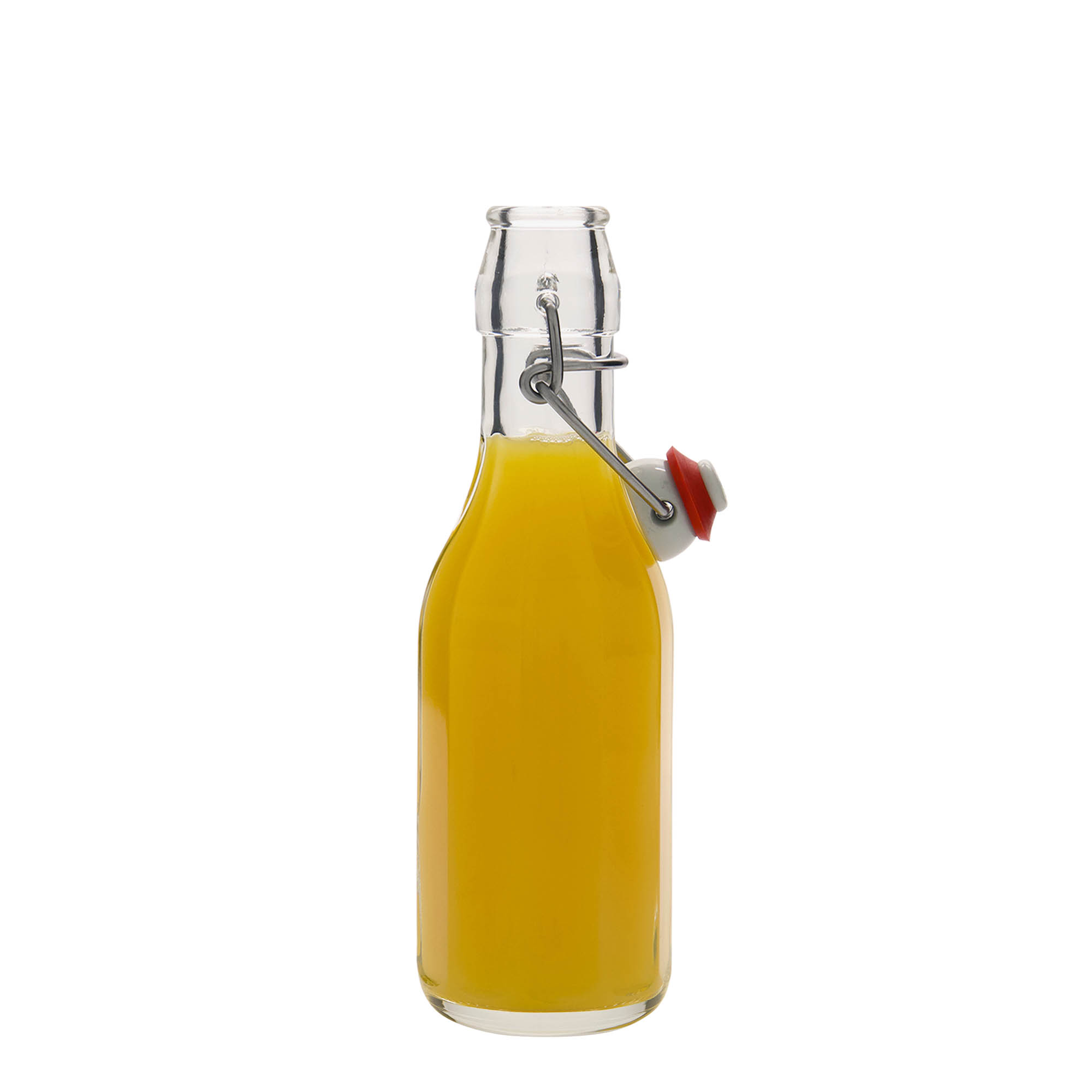 250 ml glass bottle ‘Bravo’, decagonal, opening: swing top closure