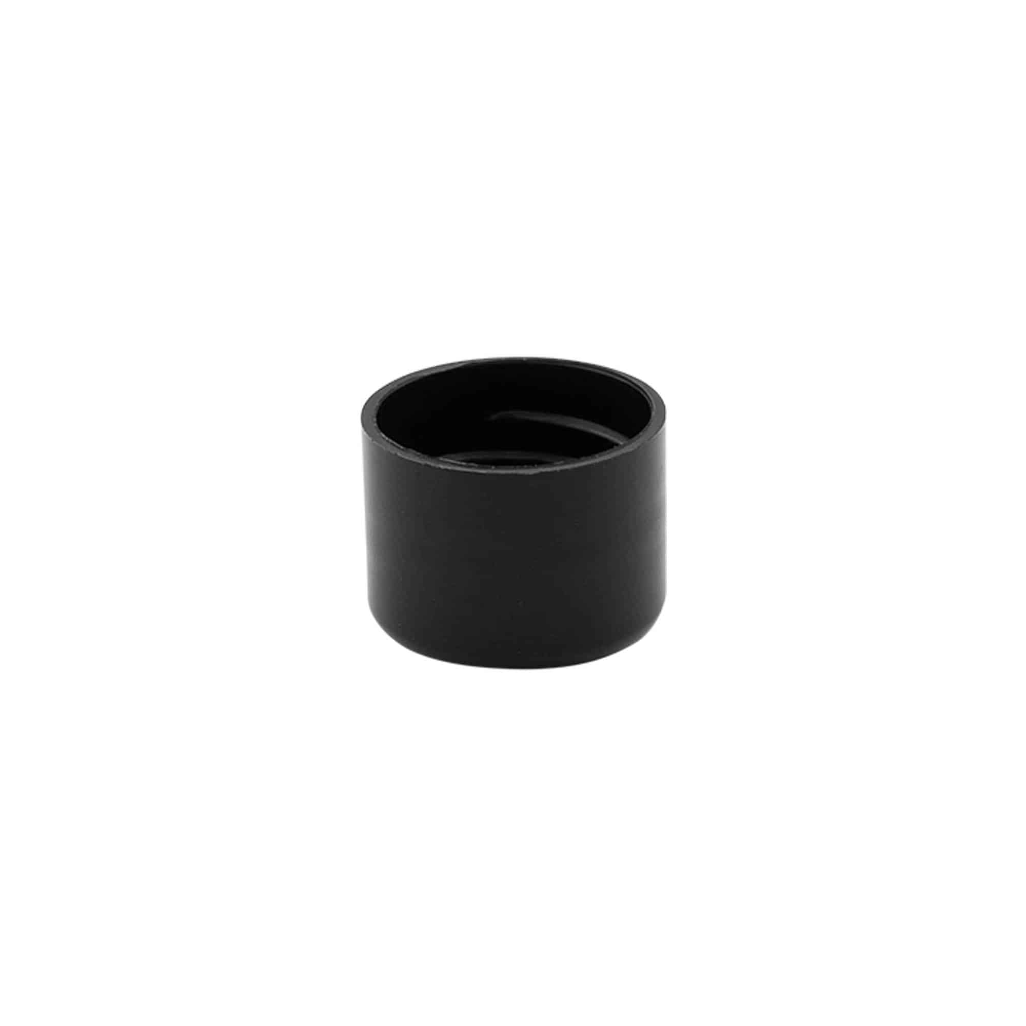 Screw cap, PP plastic, black, for opening: 20/410