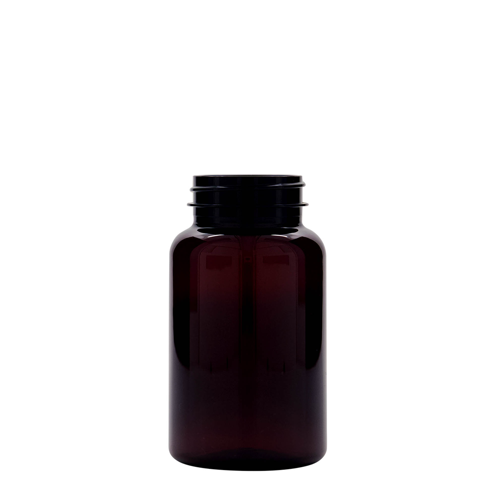 200 ml PET container, plastic, brown, opening: 45/400 200 ml PET container, plastic, brown, opening: 45/400