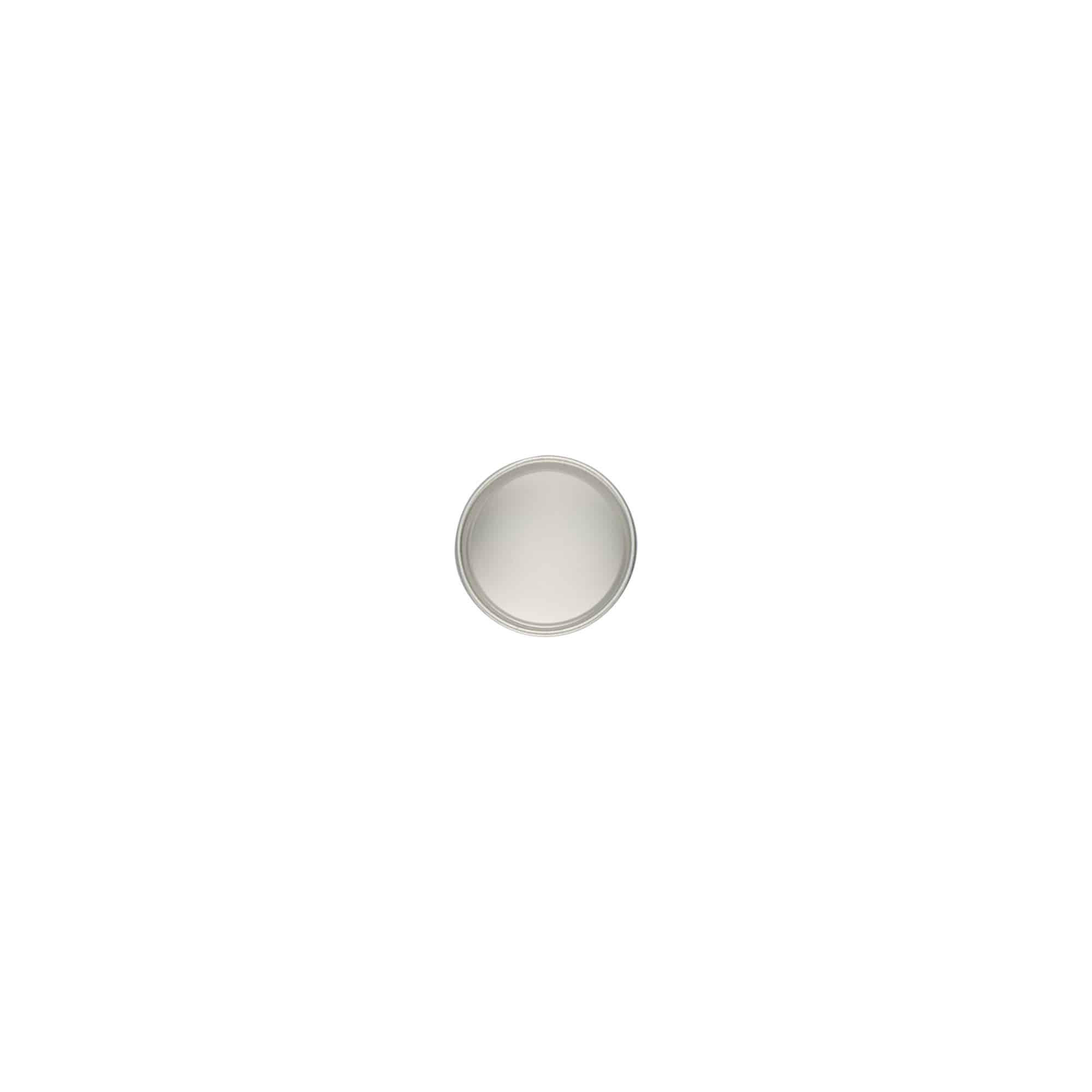 Screw cap, metal, silver, for opening: 20/410