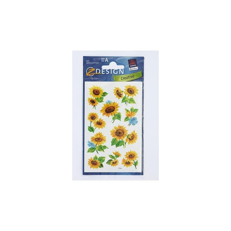 Zweckform Stickers 'Sunflowers', paper, multicoloured