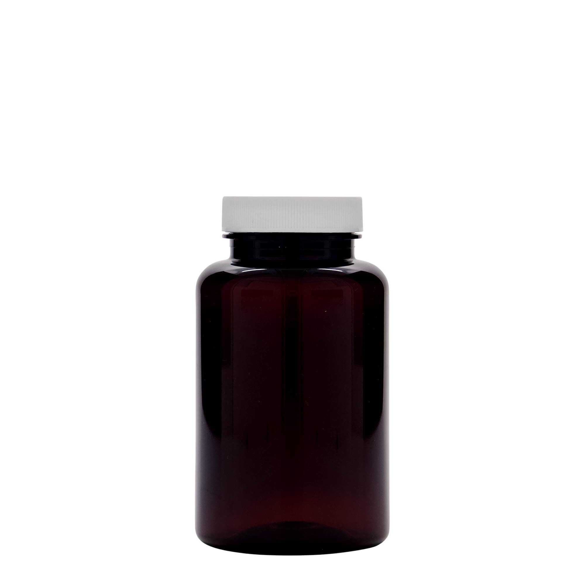 250 ml PET container, plastic, brown, opening: 45/400