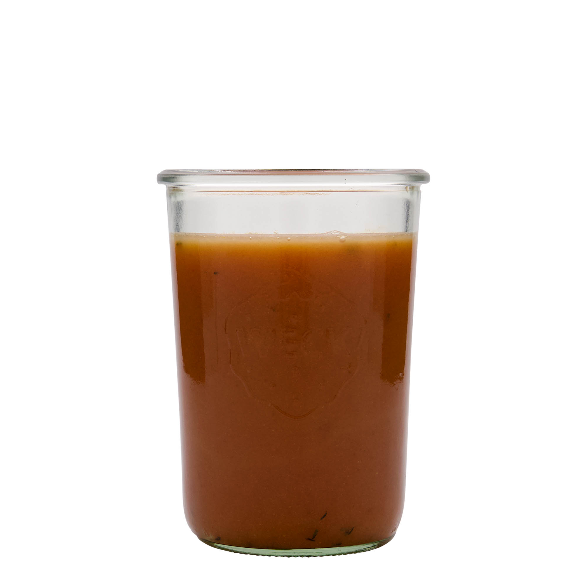 850 ml WECK inverted glass jar, opening: round rim 850 ml WECK inverted glass jar, opening: round rim