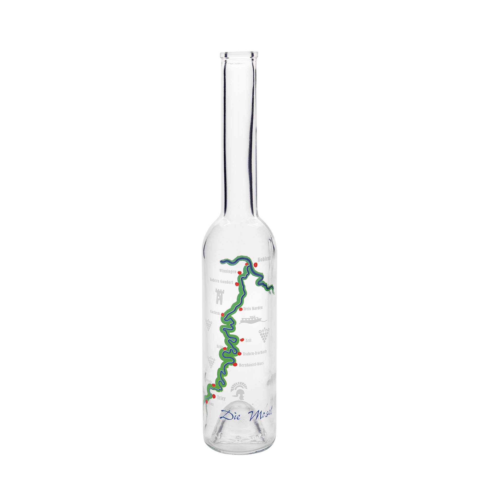 350 ml glass bottle 'Opera', design: Mosel, opening: cork