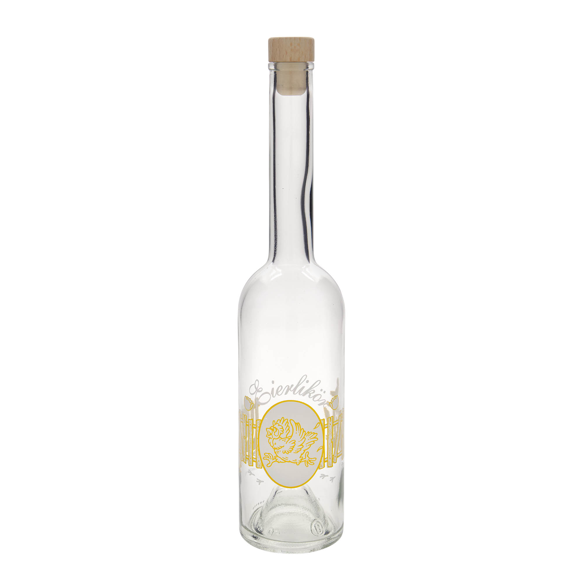 500 ml glass bottle 'Opera', design: egg liqueur, opening: cork 500 ml glass bottle 'Opera', design: egg liqueur, opening: cork
