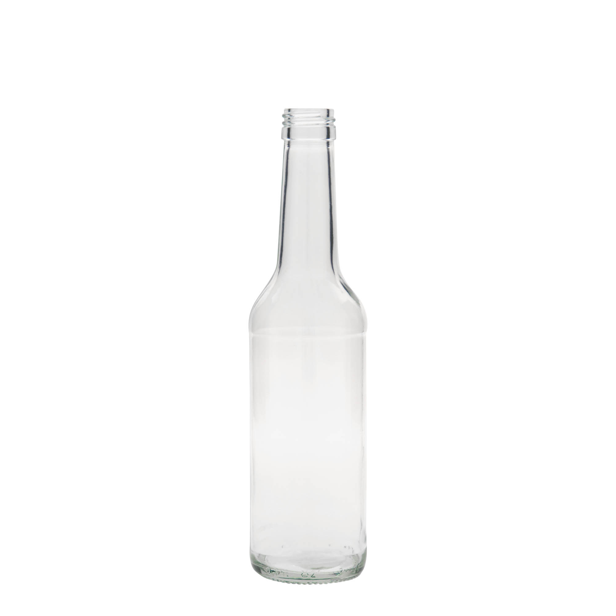 350 ml glass bottle straight neck, opening: PP 28