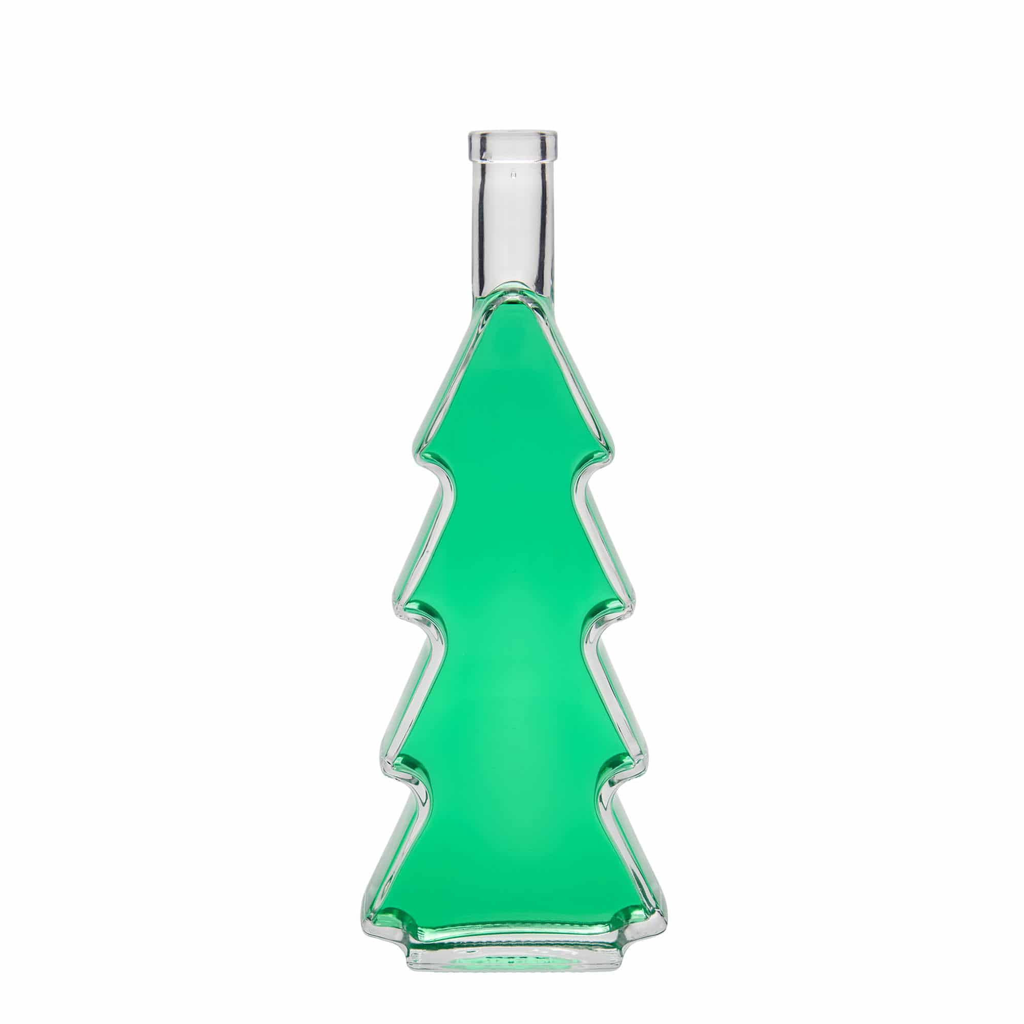500 ml glass bottle 'Christmas tree', opening: cork