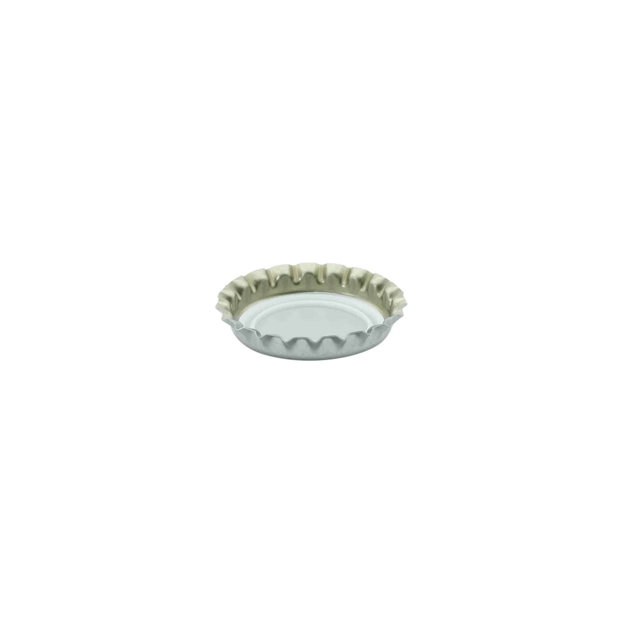 Crown caps 26 mm, metal, silver