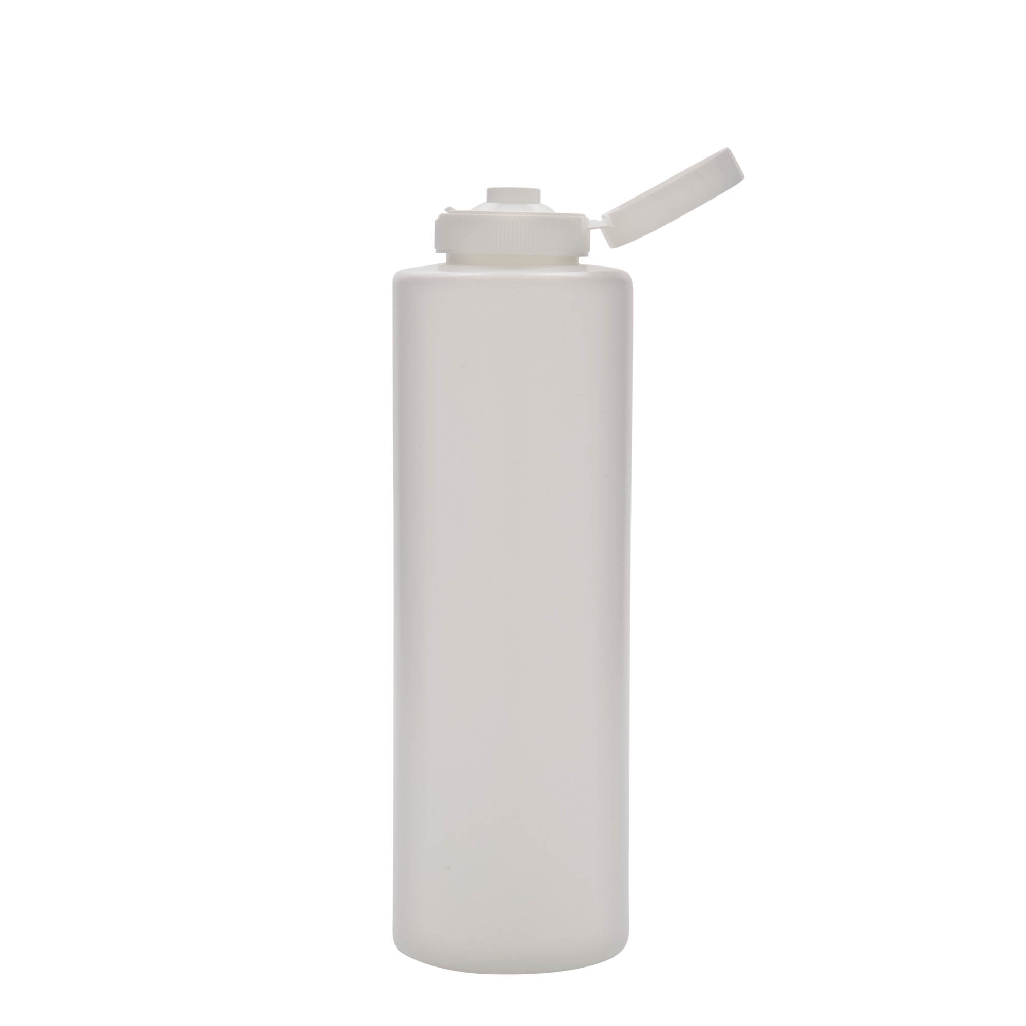 500 ml sauce bottle, LDPE plastic, white, opening: 38/400