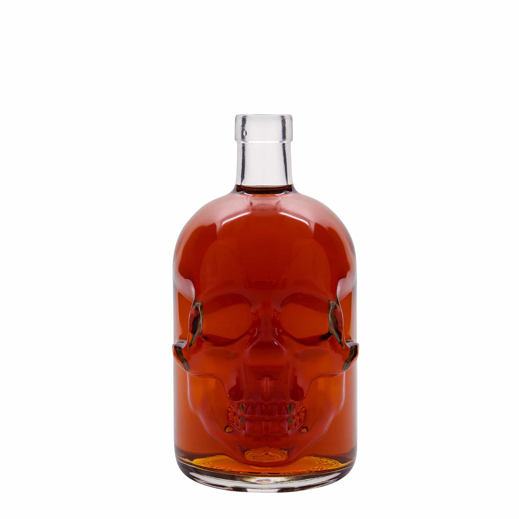 700 ml glass bottle 'Skull', opening: cork